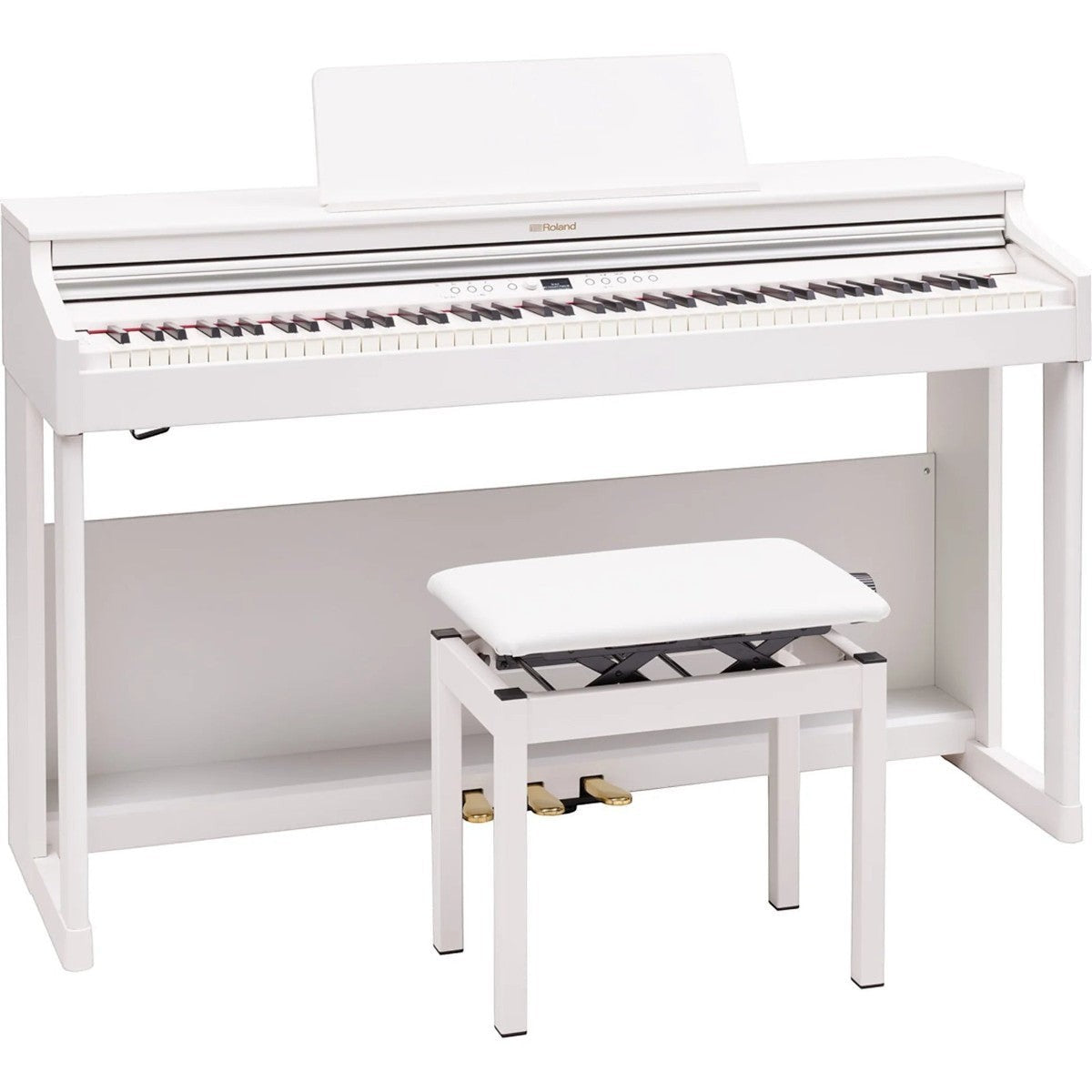 Đàn piano điện Roland RP701 màu trắng thanh lịch, thiết kế dáng tủ upright hiện đại tại TÂN NHẠC CỤ