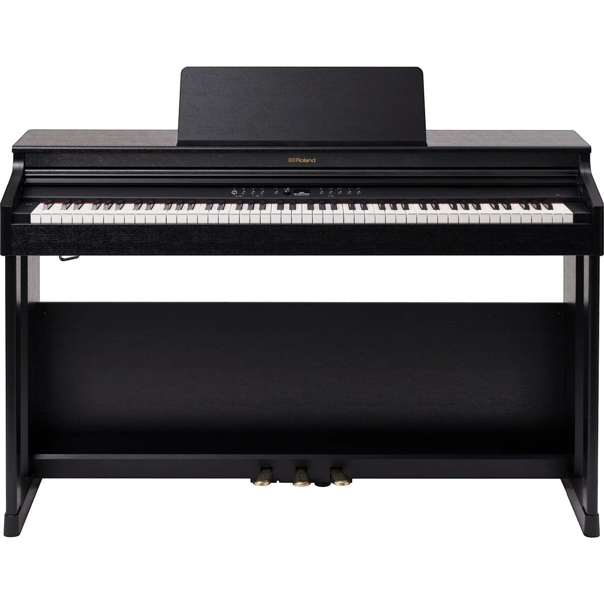 Đàn piano điện Roland RP701 màu đen dáng tủ tại TÂN NHẠC CỤ, thiết kế upright sang trọng với nắp phím trượt