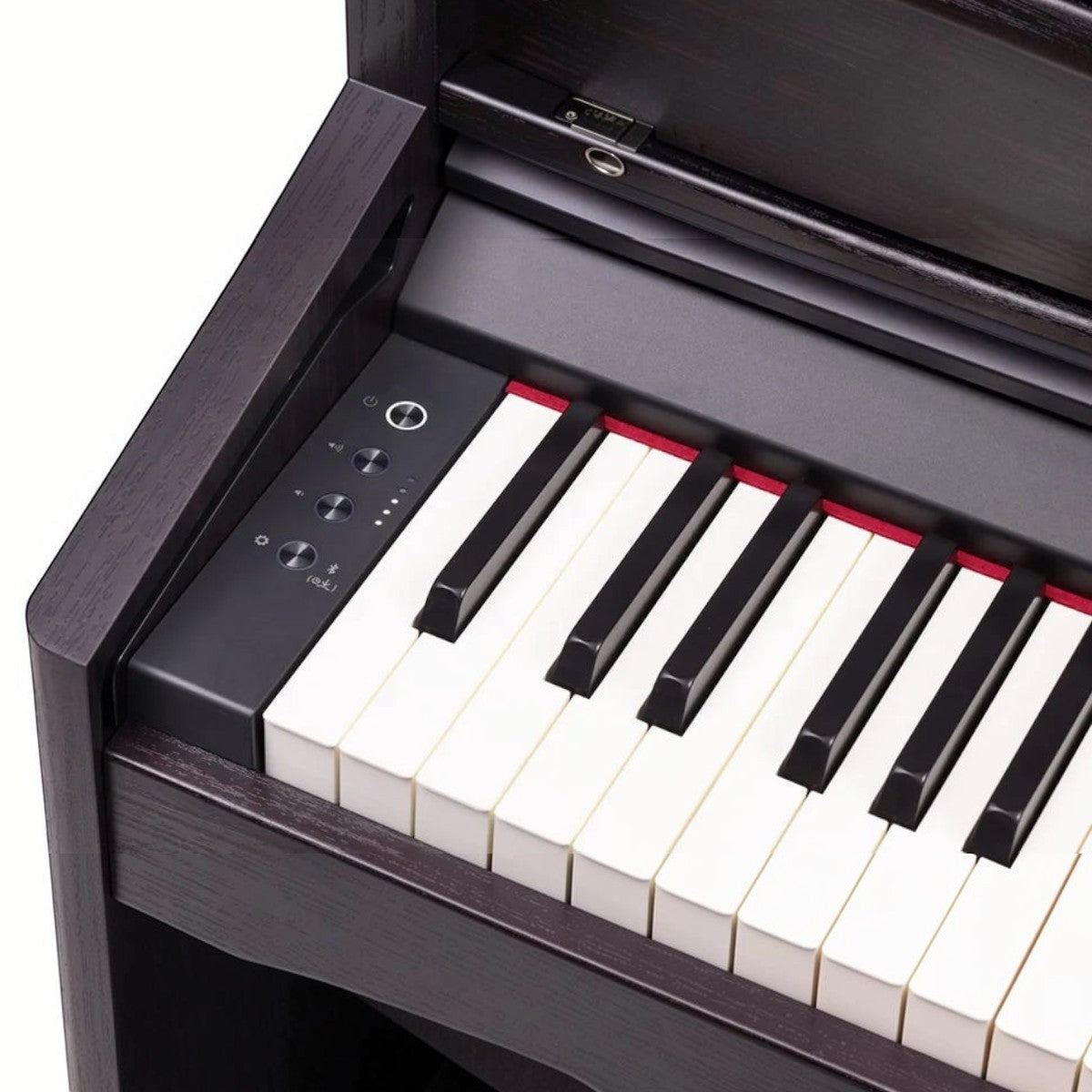 Đàn piano điện Roland RP701 qua sử dụng với bàn phím PHA-4 tại Tân Nhạc Cụ, thiết kế dáng tủ màu gỗ tối sang trọng