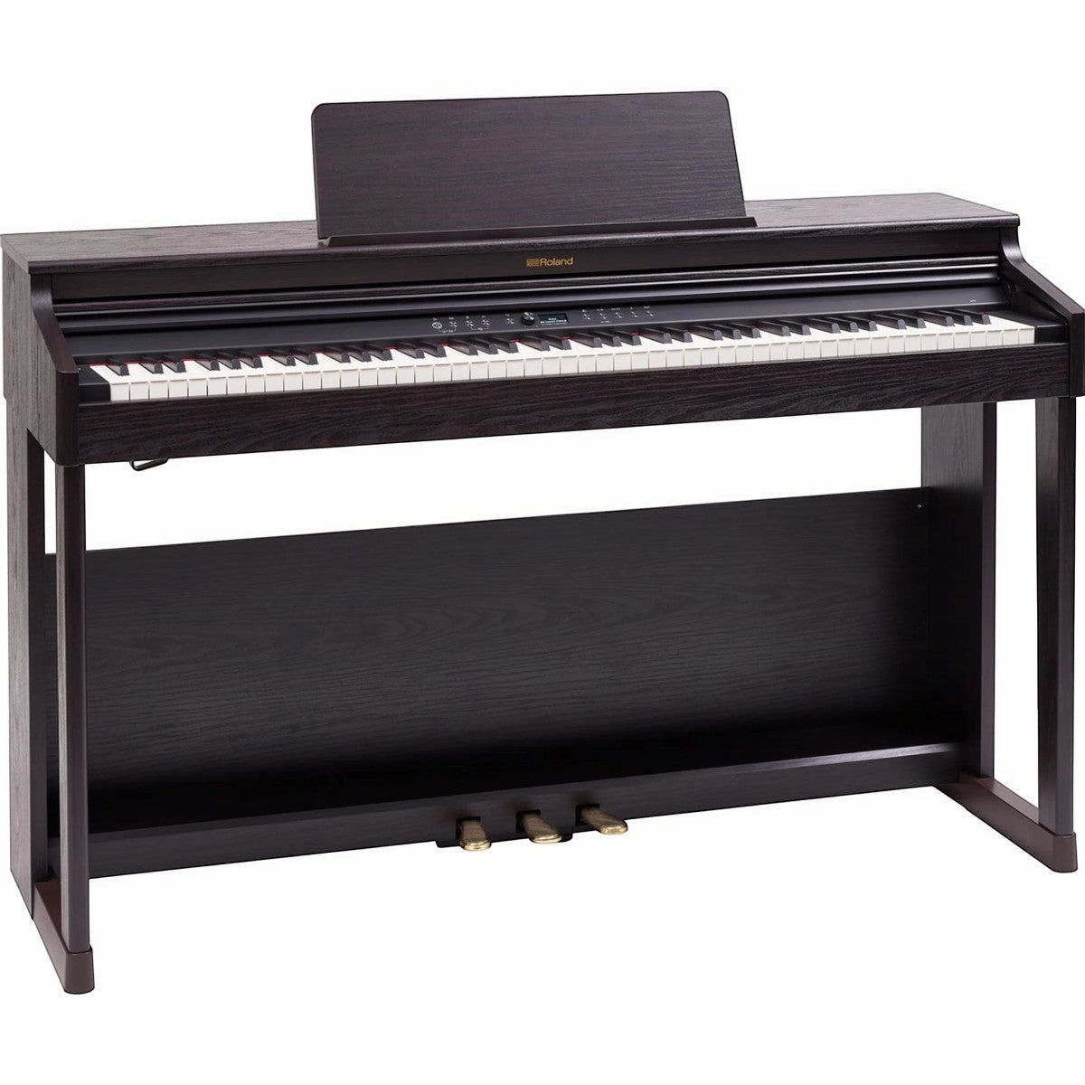 Đàn piano điện TÂN NHẠC CỤ Roland RP701 dáng tủ màu đen sang trọng với bàn phím PHA-4 và nắp trượt