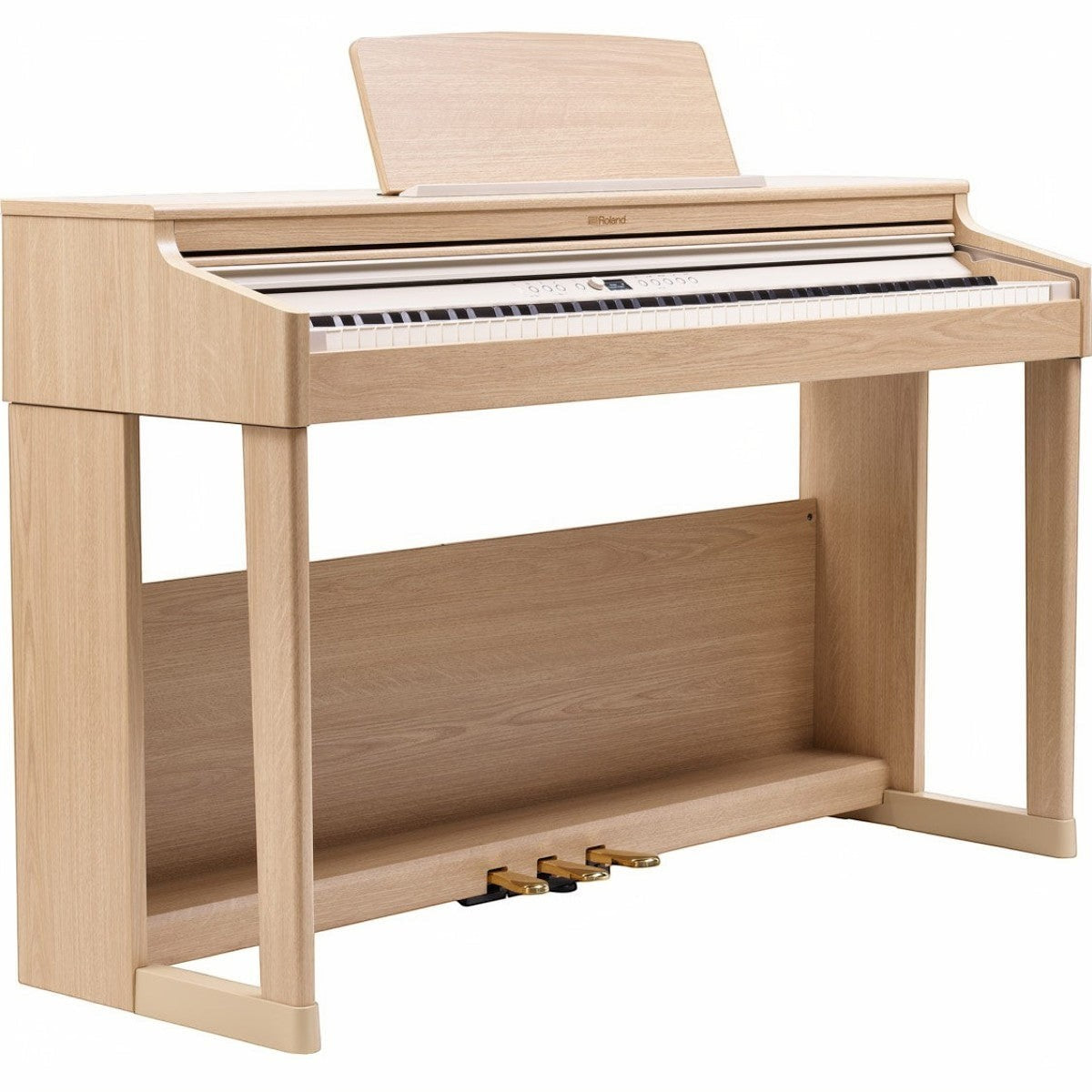Đàn piano điện Roland RP701 màu gỗ sáng thanh lịch tại TÂN NHẠC CỤ, thiết kế dáng tủ upright hiện đại và tinh tế