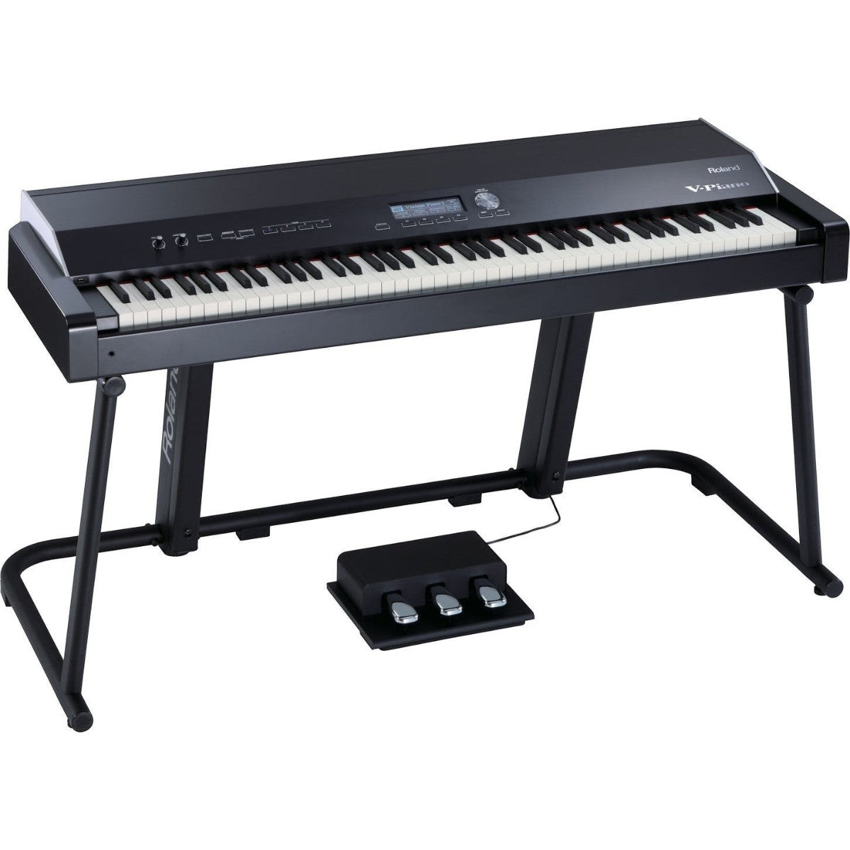 Đàn piano điện Roland V-Piano màu đen với bàn phím PHA-III Ivory Feel và bộ pedal rời tại TÂN NHẠC CỤ