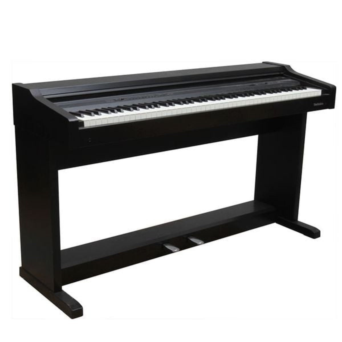 Đàn piano điện TÂN NHẠC CỤ Technics SX-PX30 dáng tủ màu đen với 88 phím búa đàn và nắp phím trượt bảo vệ