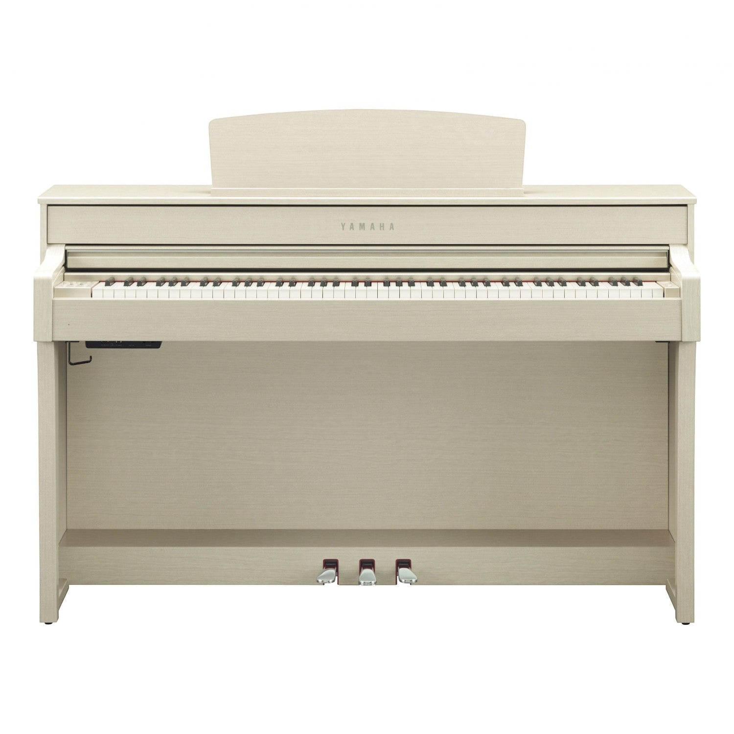 Đàn piano điện Yamaha CLP-645 màu trắng gỗ sang trọng tại TÂN NHẠC CỤ với bàn phím NWX và thiết kế dáng tủ hiện đại