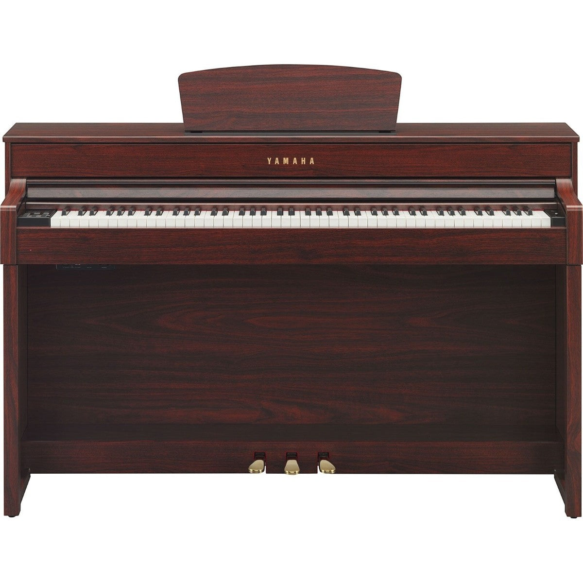Đàn piano điện TÂN NHẠC CỤ Yamaha CLP535 màu gỗ nâu sang trọng với bàn phím GH3X và thiết kế thùng đàn cổ điển
