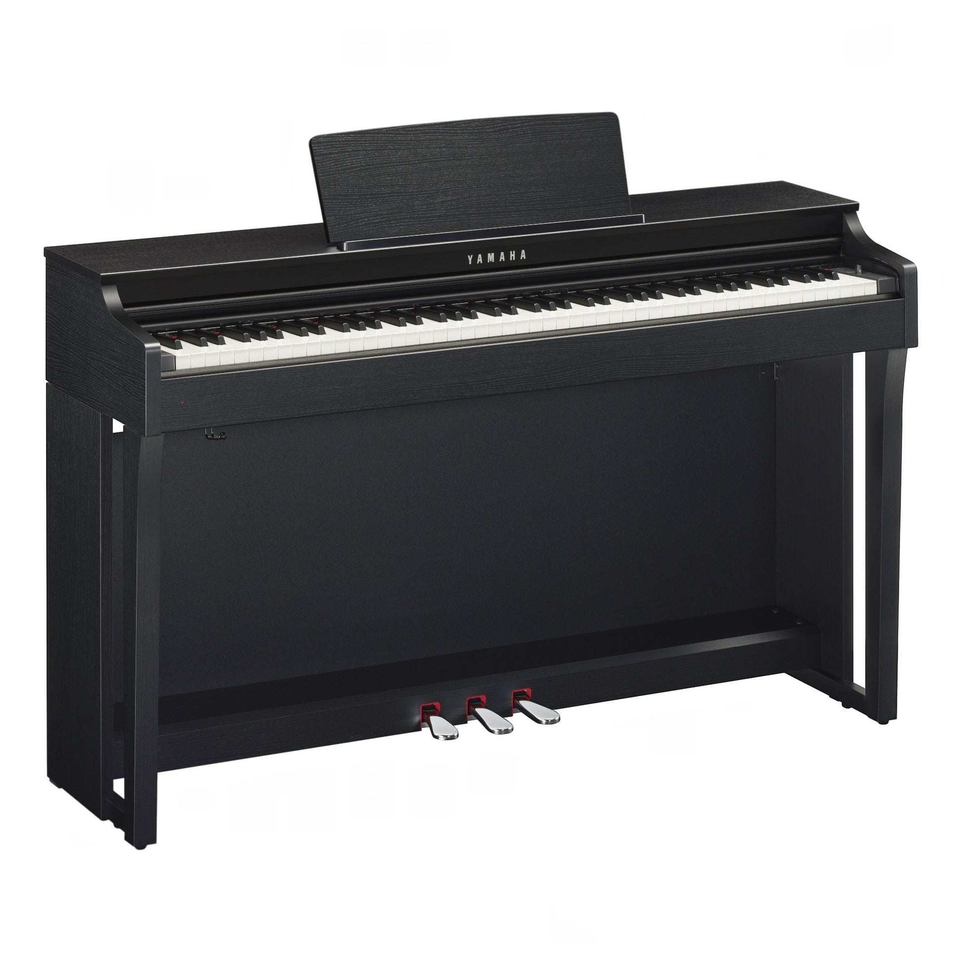 Đàn piano điện Yamaha CLP-625 màu đen sang trọng tại Tân Nhạc Cụ với thiết kế dáng tủ hiện đại và bàn phím GH3X