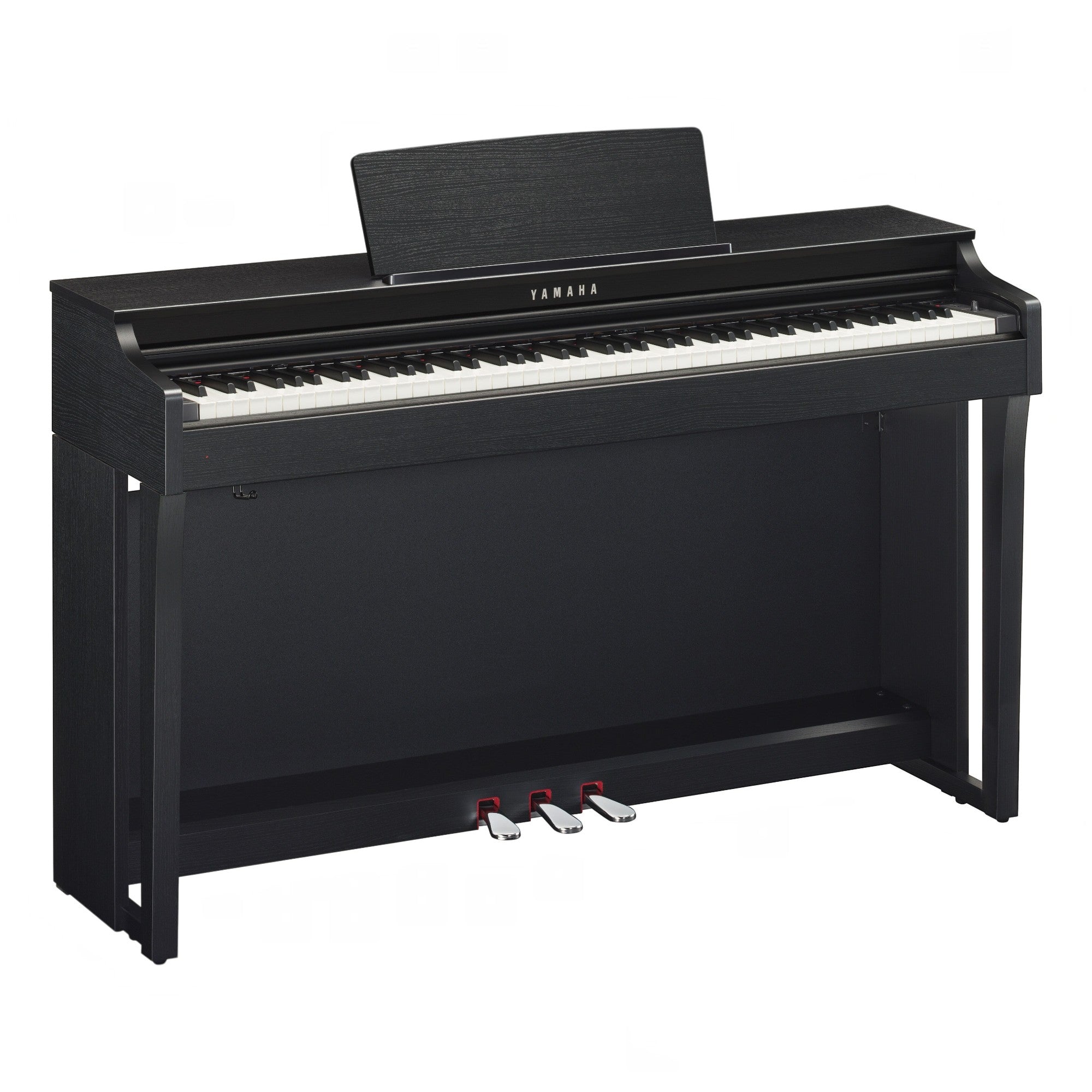 Đàn piano điện Yamaha CLP-625 màu đen sang trọng tại Tân Nhạc Cụ với thiết kế dáng tủ hiện đại và bàn phím GH3X