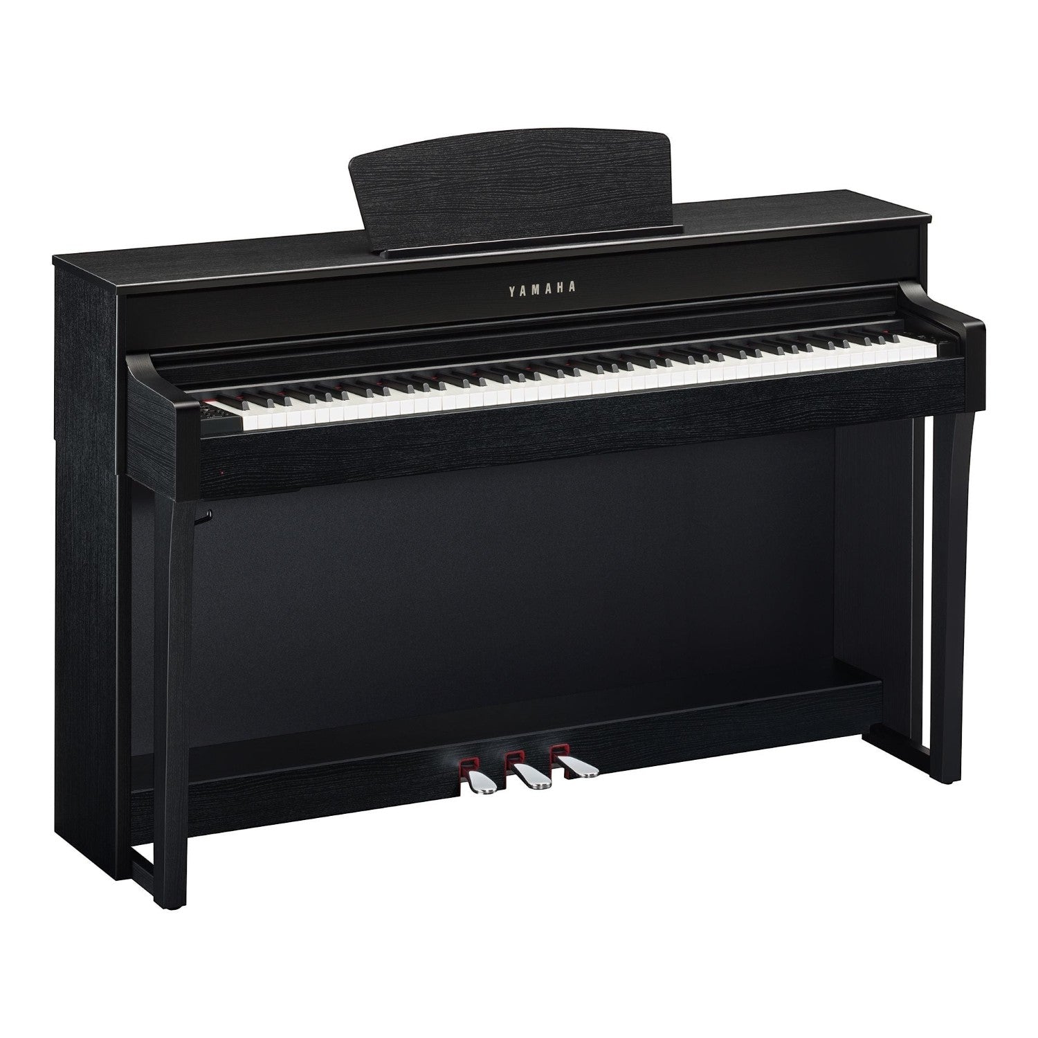 Đàn piano điện Yamaha CLP-635 màu đen sang trọng tại TÂN NHẠC CỤ, thiết kế dáng tủ hiện đại với bàn phím GH3X cao cấp.