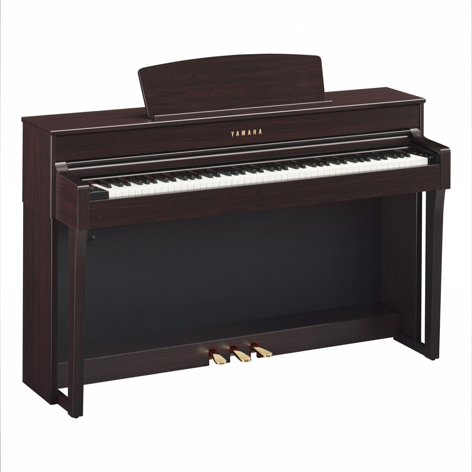 Đàn piano điện Yamaha CLP-645 màu nâu gỗ sang trọng tại TÂN NHẠC CỤ, thiết kế dáng tủ cao cấp với 88 phím gỗ NWX.