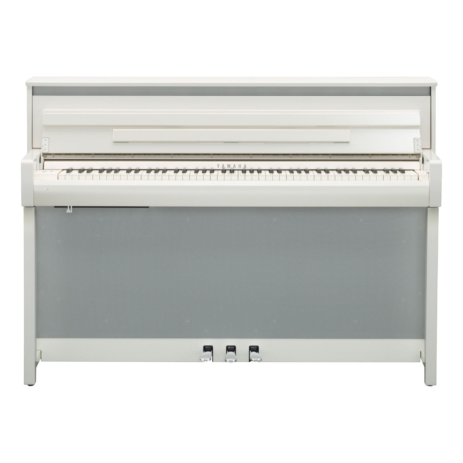 Đàn piano điện Yamaha CLP-685 màu trắng sang trọng tại TÂN NHẠC CỤ, thiết kế dáng tủ cao cấp với bàn phím GrandTouch.