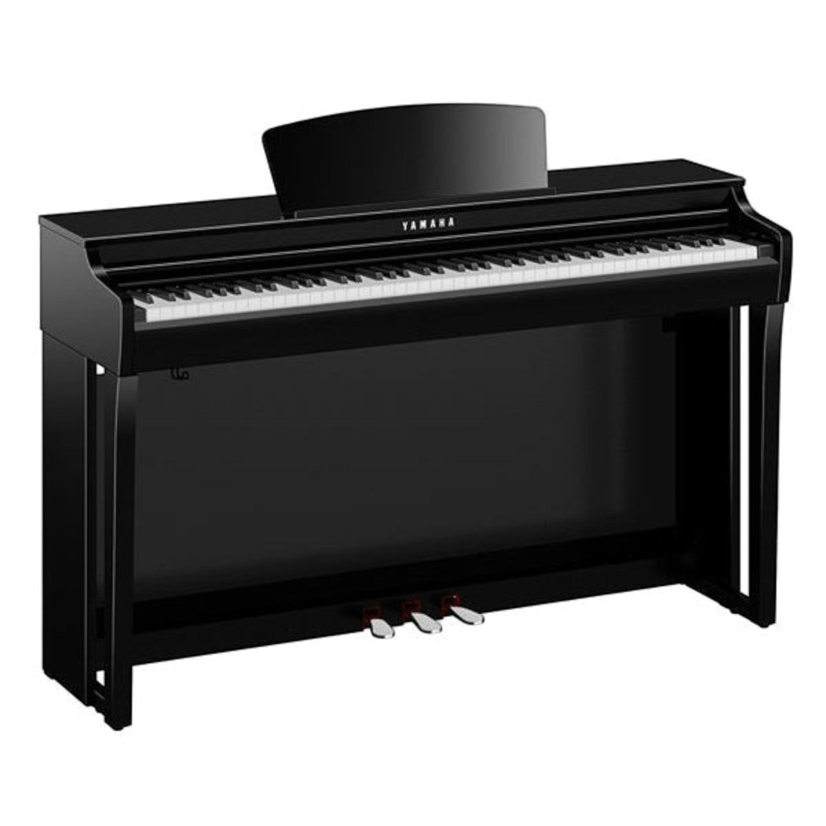 Đàn piano điện Yamaha CLP725 màu đen sang trọng tại TÂN NHẠC CỤ, thiết kế dáng tủ hiện đại với bàn phím GrandTouch-S.