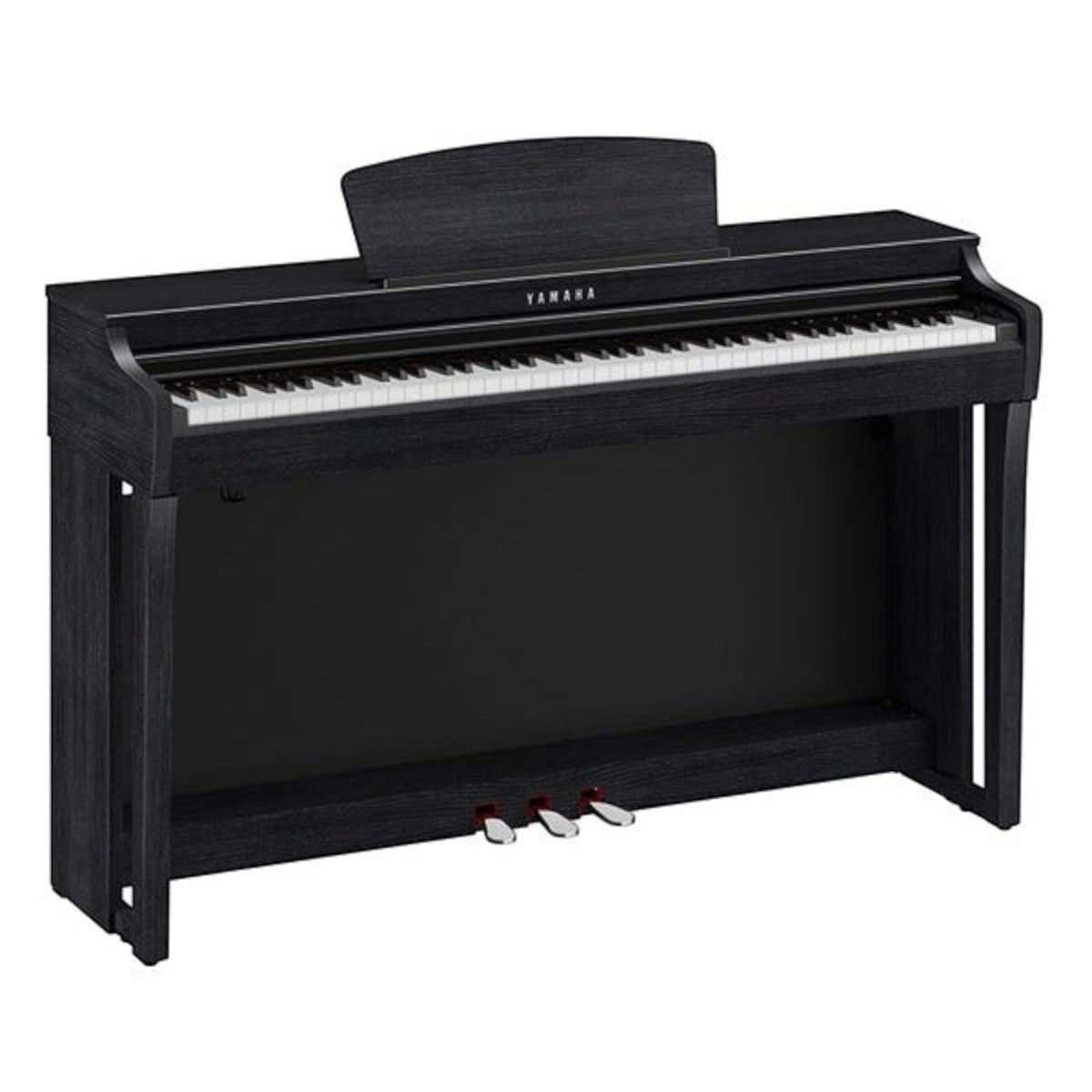 Đàn piano điện Yamaha CLP725 màu đen sang trọng tại TÂN NHẠC CỤ, thiết kế dáng tủ hiện đại với 88 phím GrandTouch-S.