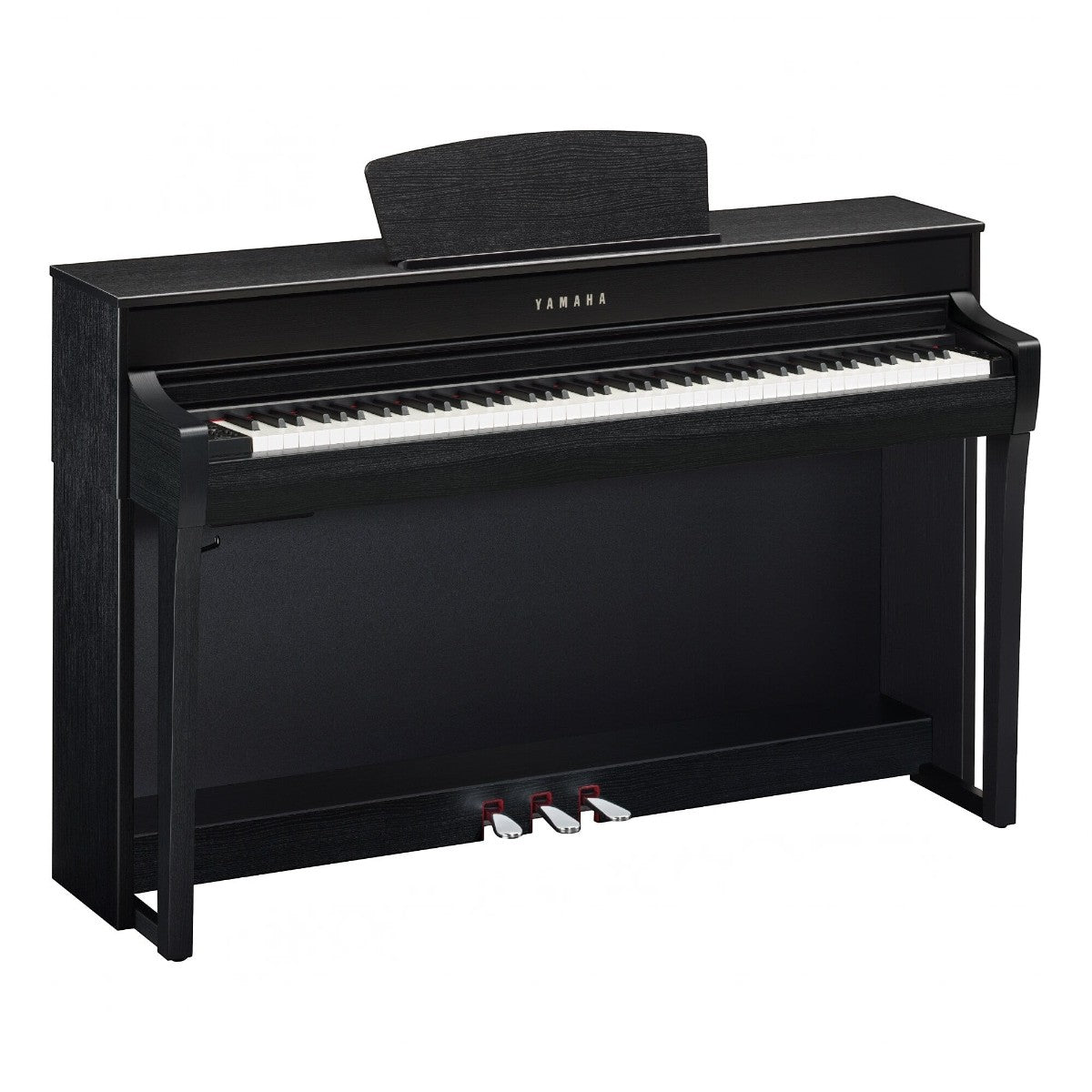 Đàn piano điện Yamaha CLP-735 màu đen sang trọng tại TÂN NHẠC CỤ, thiết kế dáng tủ đứng hiện đại và tinh tế.