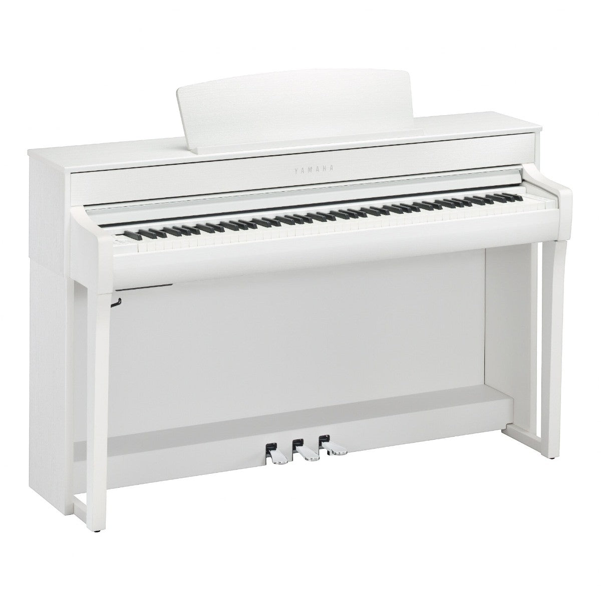 Đàn piano điện Yamaha CLP-745 màu trắng tại Tân Nhạc Cụ với bàn phím gỗ GrandTouch-S và thiết kế dáng tủ sang trọng