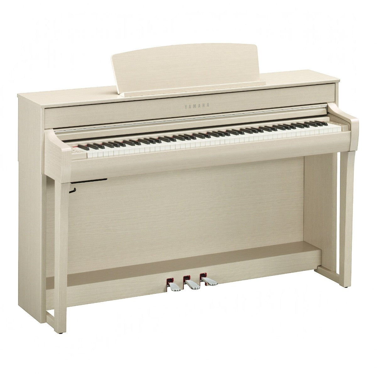 Đàn piano điện Yamaha CLP-745 màu trắng trang nhã, thiết kế dáng tủ sang trọng tại Tân Nhạc Cụ