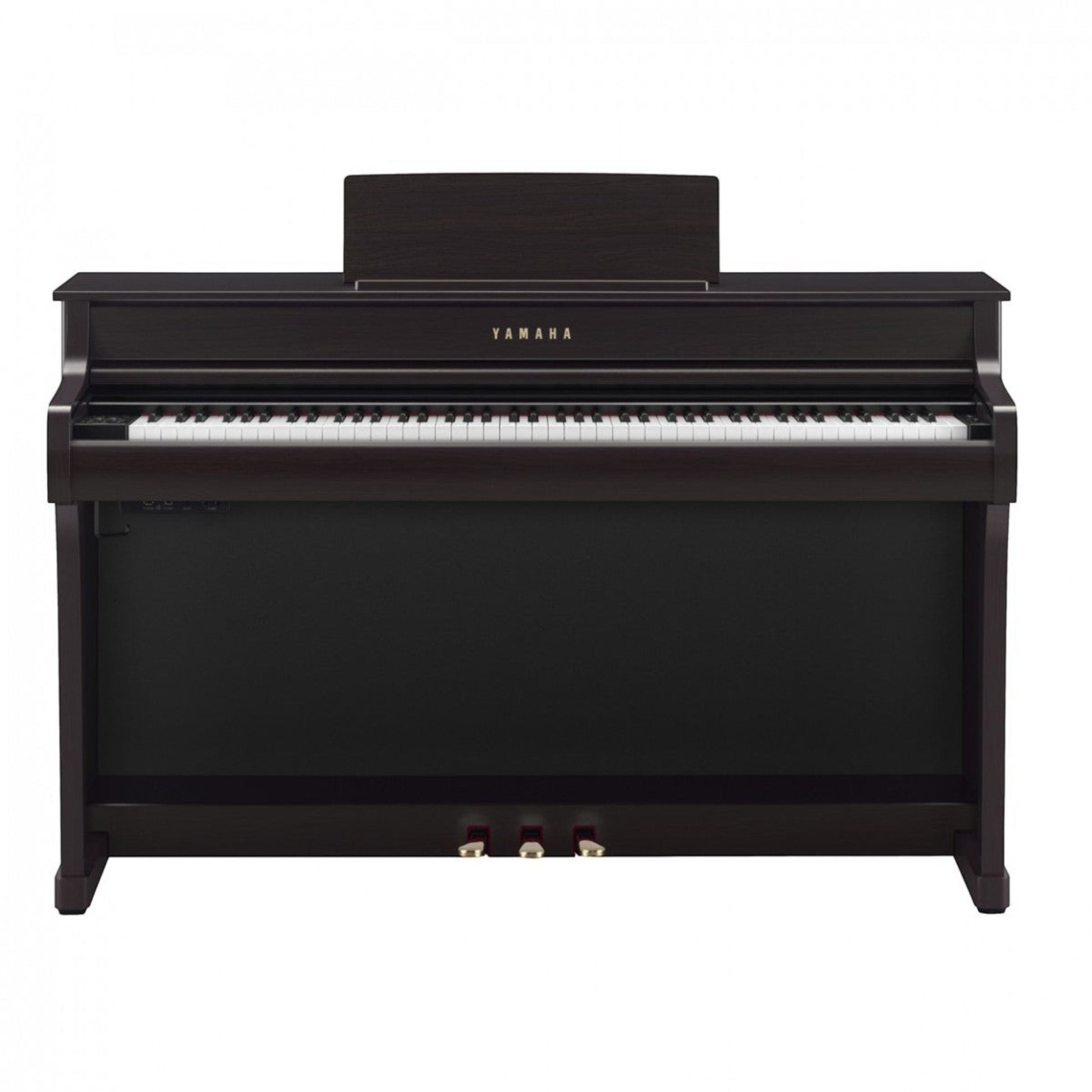 Đàn piano điện Yamaha CLP-835 màu nâu gỗ sang trọng, thiết kế dáng tủ đứng hiện đại tại Tân Nhạc Cụ