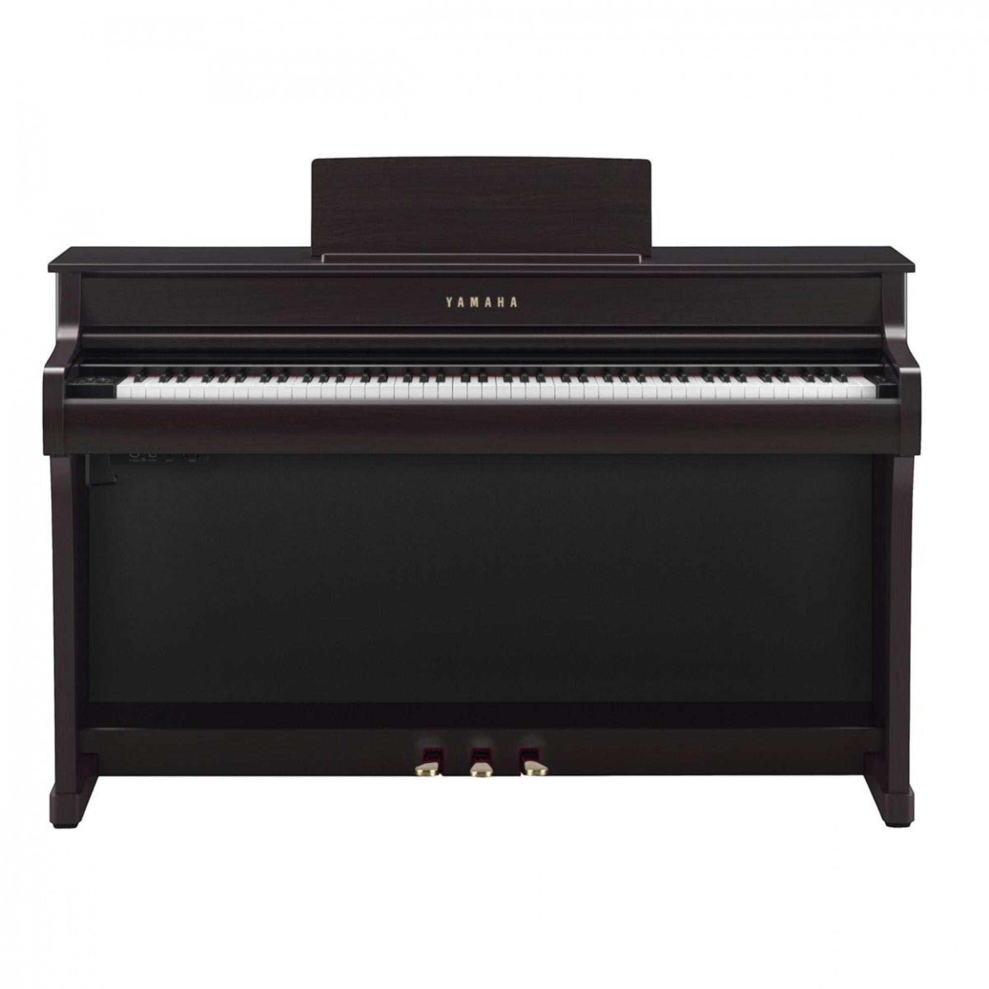 Đàn piano điện Yamaha CLP-835 màu nâu gỗ sang trọng, thiết kế dáng tủ đứng hiện đại tại Tân Nhạc Cụ