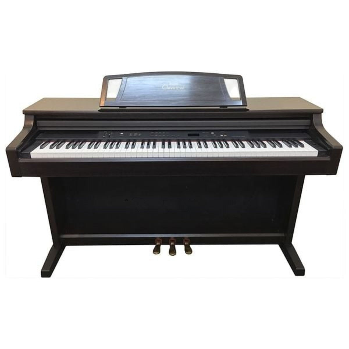 Đàn piano điện TÂN NHẠC CỤ Yamaha CLP-870 dáng tủ màu nâu gỗ với bàn phím búa 88 phím và 3 bàn đạp