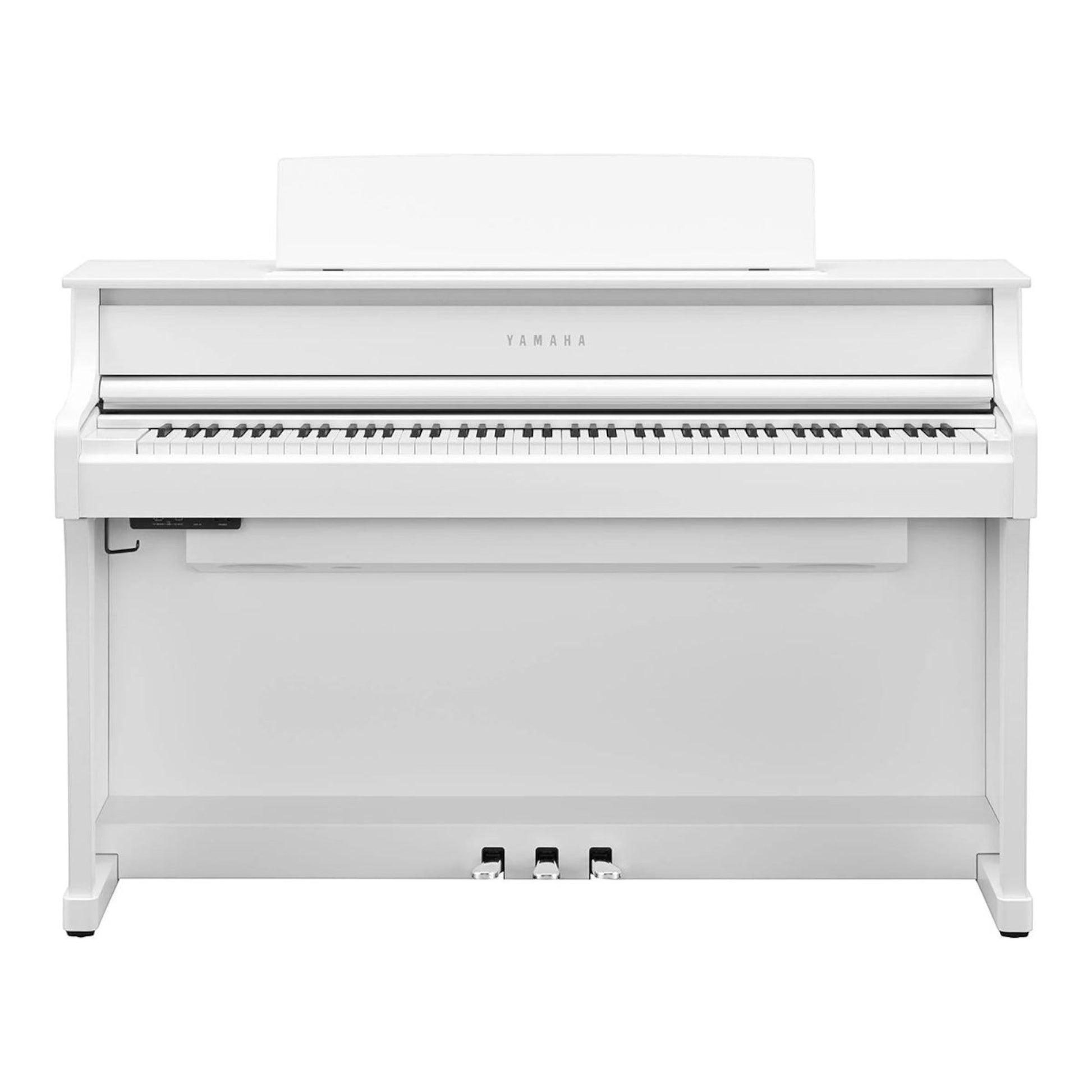 Đàn piano điện TÂN NHẠC CỤ Yamaha CLP-875 màu trắng sang trọng với bàn phím gỗ GrandTouch và thiết kế tủ đứng hiện đại