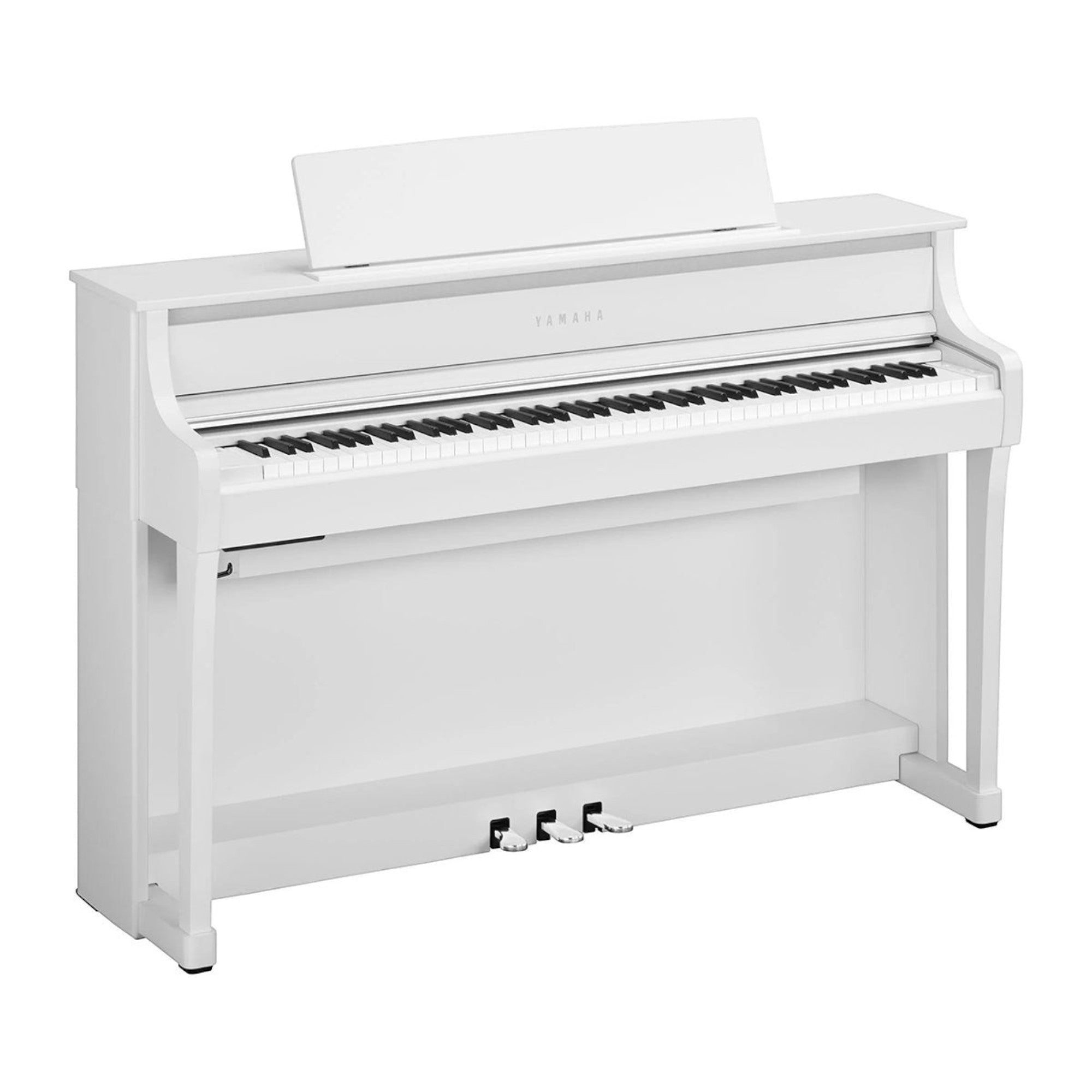 Đàn piano điện Yamaha CLP-875 màu trắng sang trọng với bàn phím gỗ GrandTouch tại TÂN NHẠC CỤ