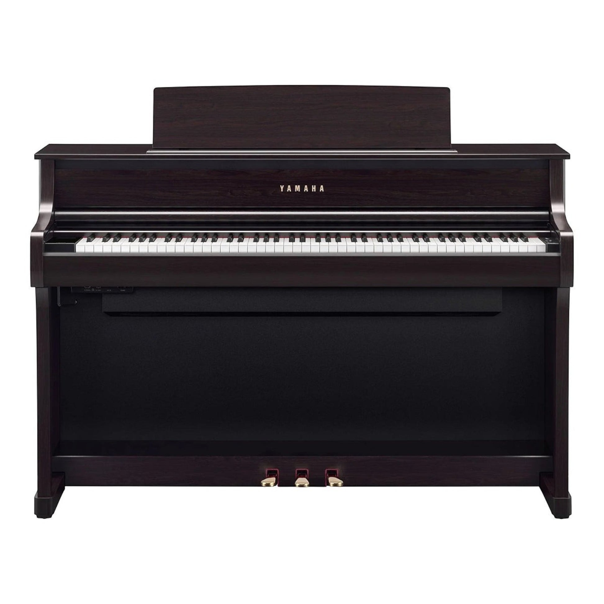 Đàn piano điện TÂN NHẠC CỤ Yamaha CLP-875 màu nâu gỗ sang trọng với bàn phím gỗ GrandTouch và thiết kế tủ đứng
