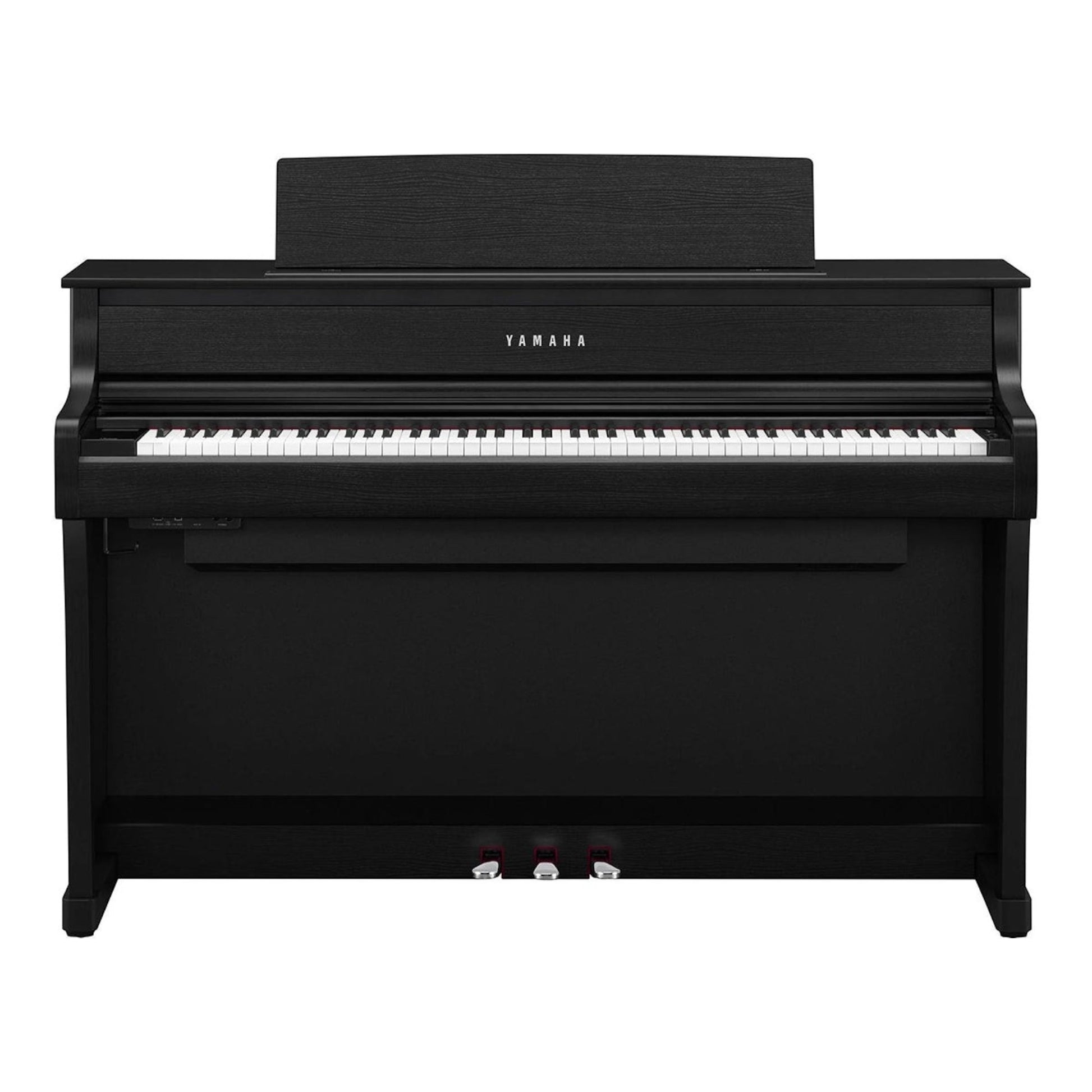 Đàn piano điện Yamaha CLP-875 màu đen mờ tại Tân Nhạc Cụ với bàn phím gỗ GrandTouch và thiết kế tủ đứng sang trọng