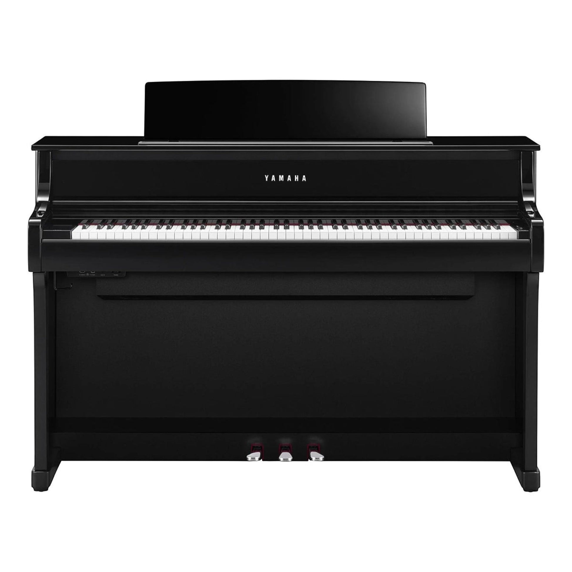 Đàn piano điện TÂN NHẠC CỤ Yamaha CLP-875 màu đen sang trọng với bàn phím gỗ GrandTouch và thiết kế tủ đứng hiện đại