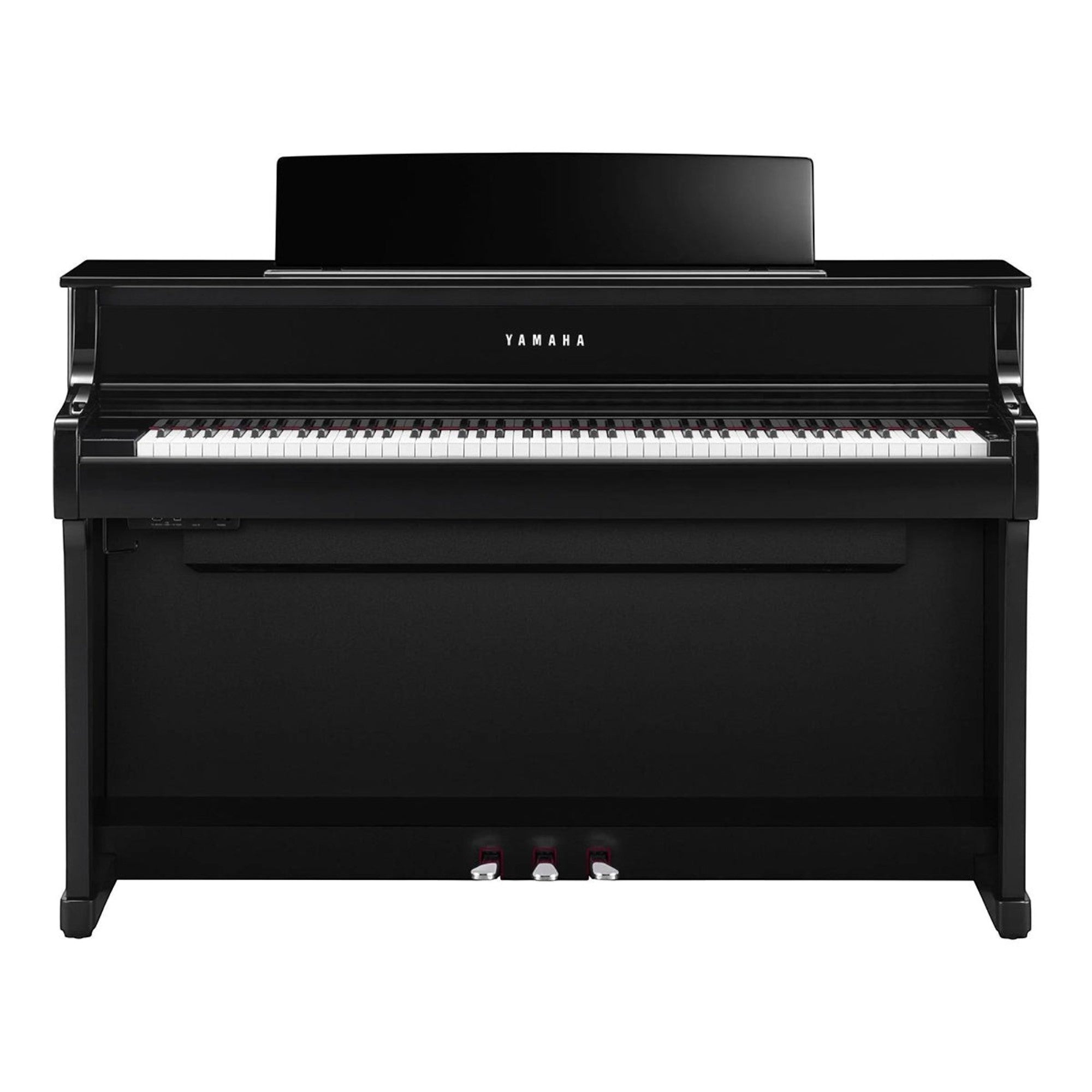 Đàn piano điện TÂN NHẠC CỤ Yamaha CLP-875 màu đen sang trọng với bàn phím gỗ GrandTouch và thiết kế tủ đứng hiện đại