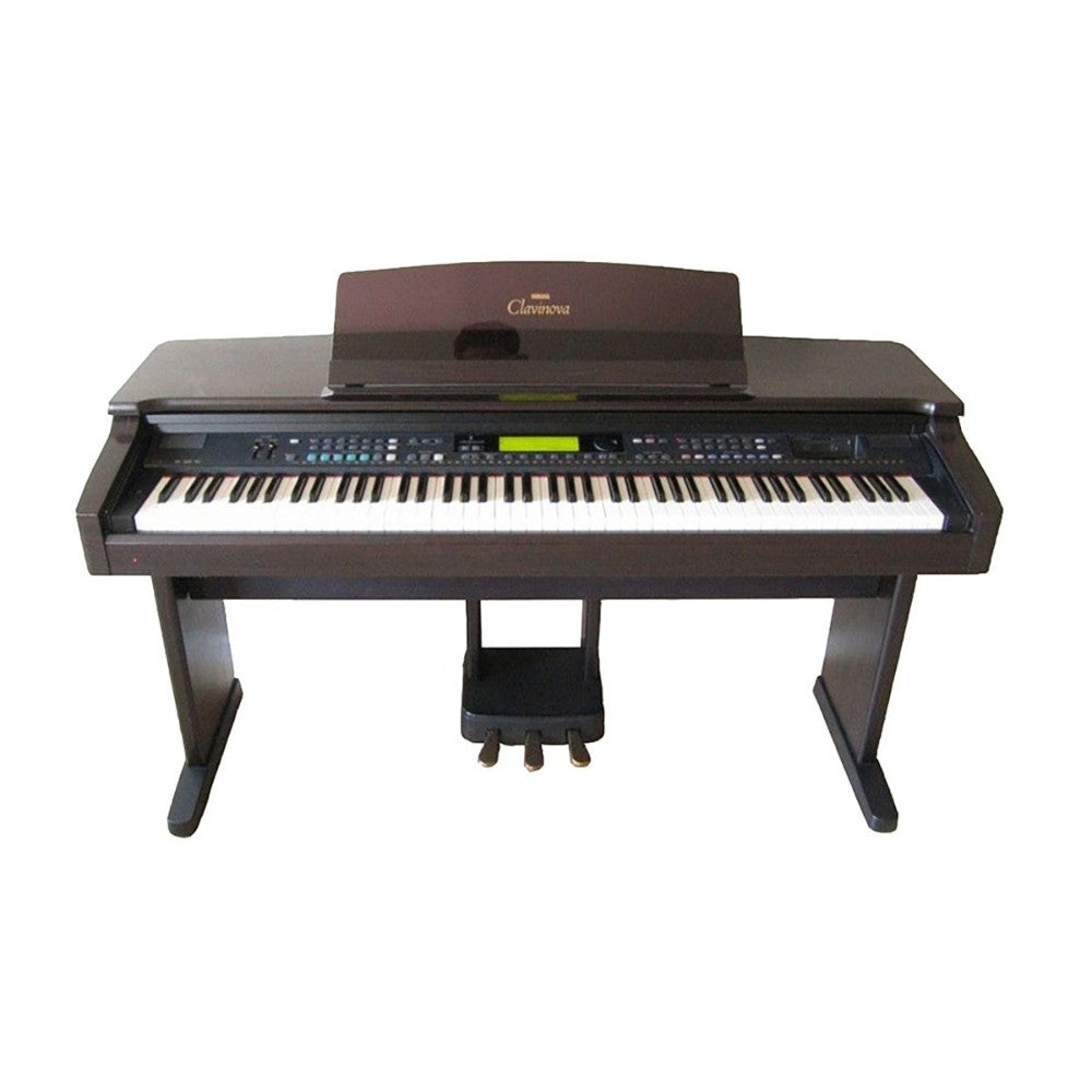Đàn piano điện Yamaha CVP-69 Clavinova màu nâu gỗ tại Tân Nhạc Cụ với thiết kế dáng tủ sang trọng