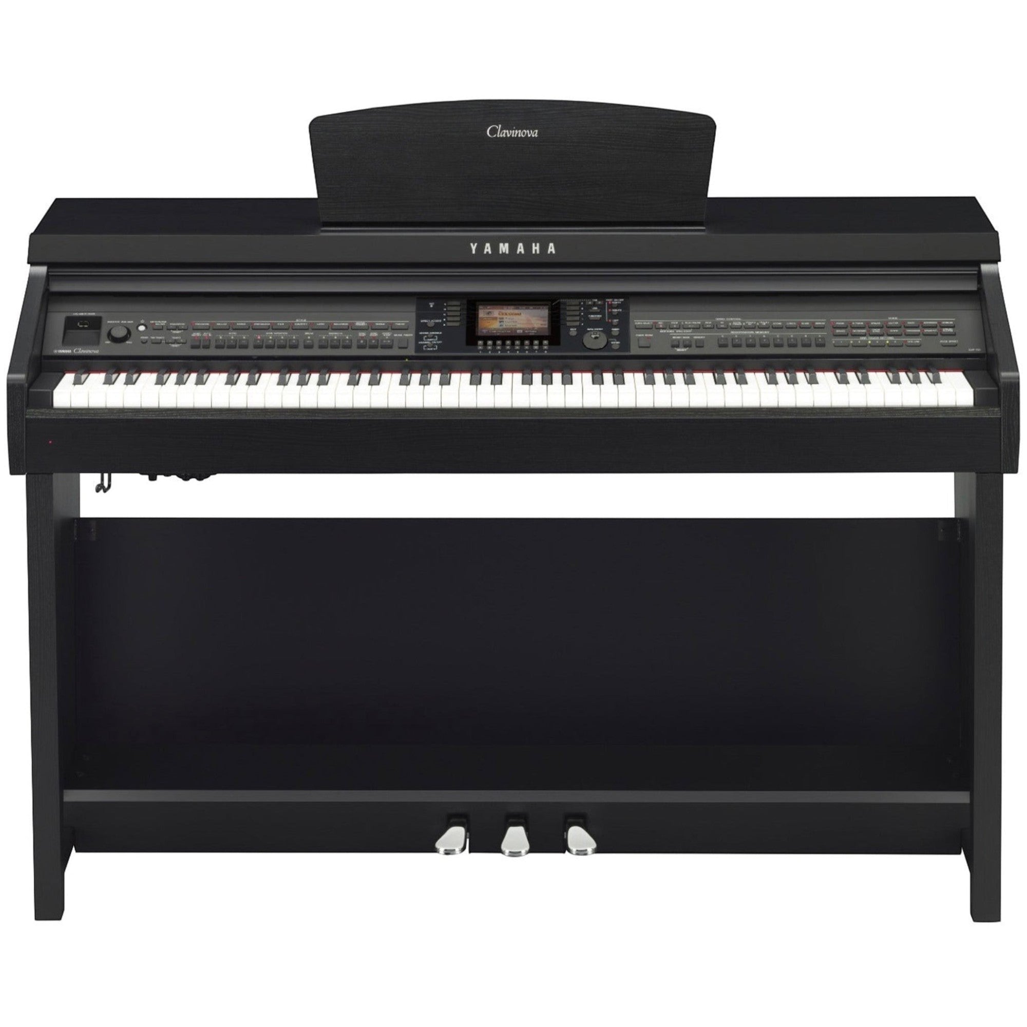 Đàn piano điện Yamaha CVP-701 màu đen tại TÂN NHẠC CỤ với bàn phím GH3X và màn hình màu hiển thị