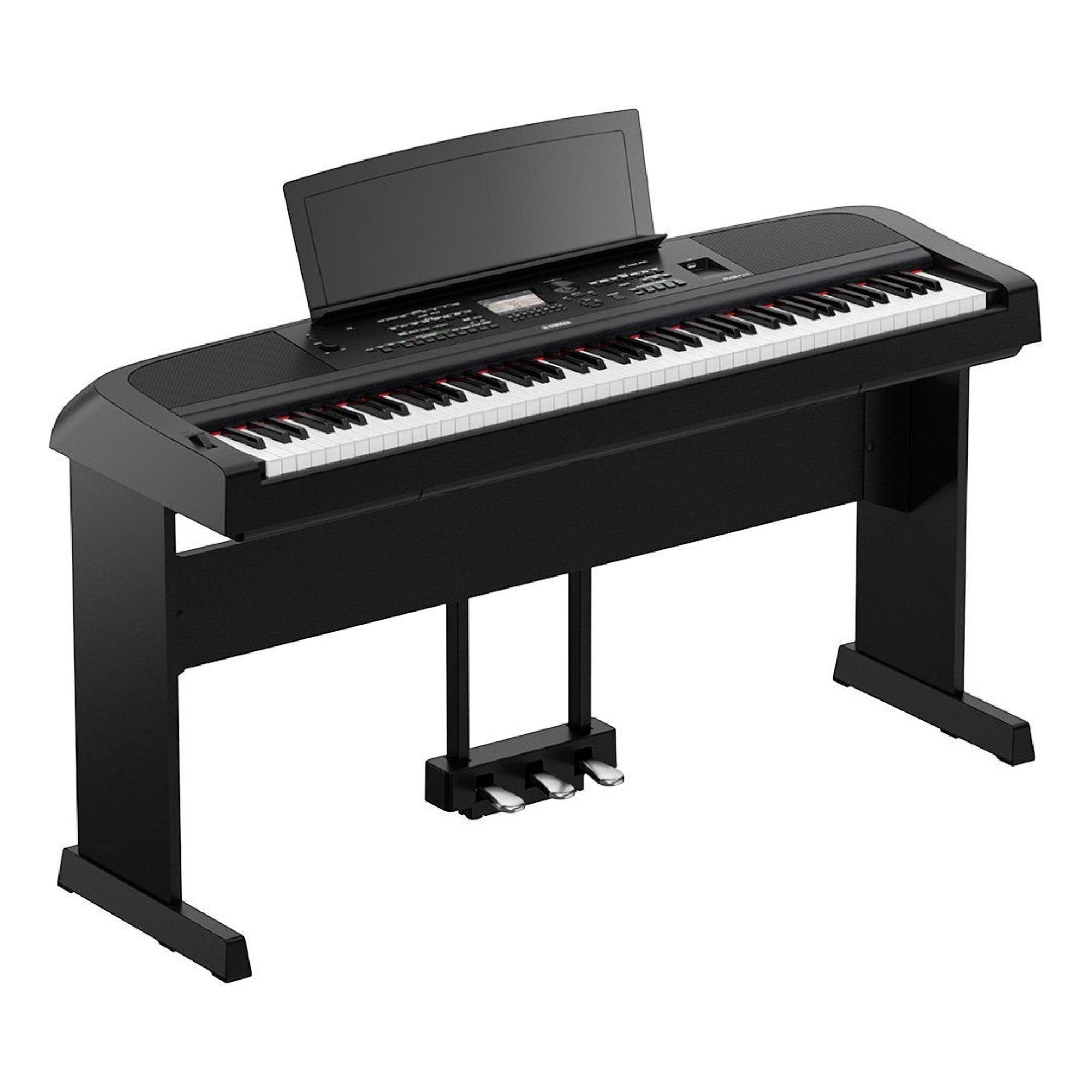 Đàn piano điện TÂN NHẠC CỤ Yamaha DGX670 màu đen với bàn phím 88 phím GHS, thiết kế portable grand hiện đại