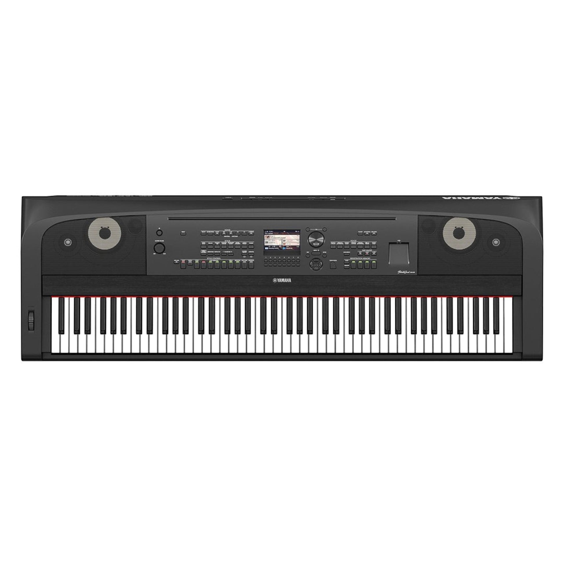 Đàn piano điện TÂN NHẠC CỤ Yamaha DGX670 màu đen với 88 phím GHS, màn hình LCD và hệ thống loa tích hợp