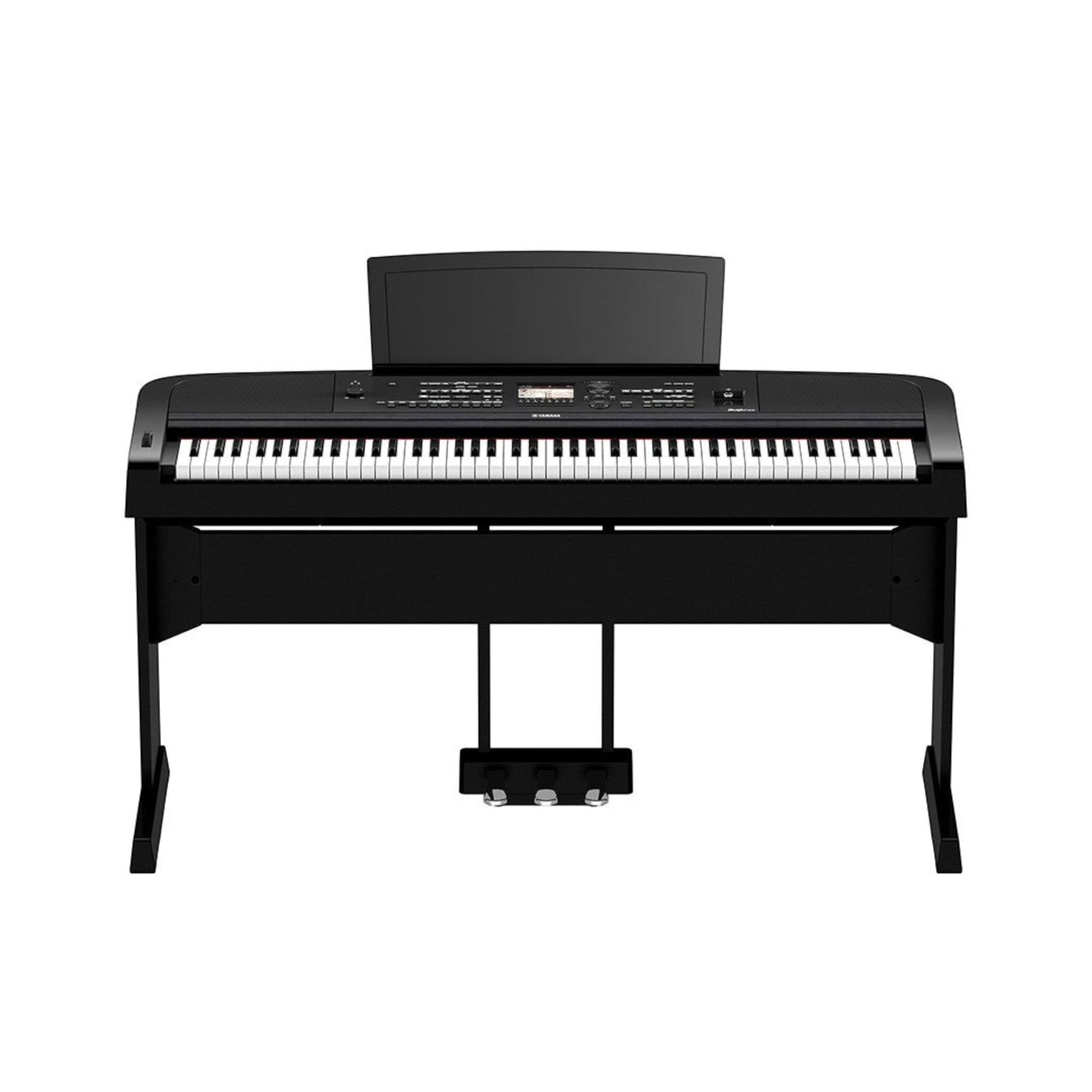 Đàn piano điện TÂN NHẠC CỤ Yamaha DGX670 màu đen với 88 phím GHS, thiết kế portable grand hiện đại và chuyên nghiệp