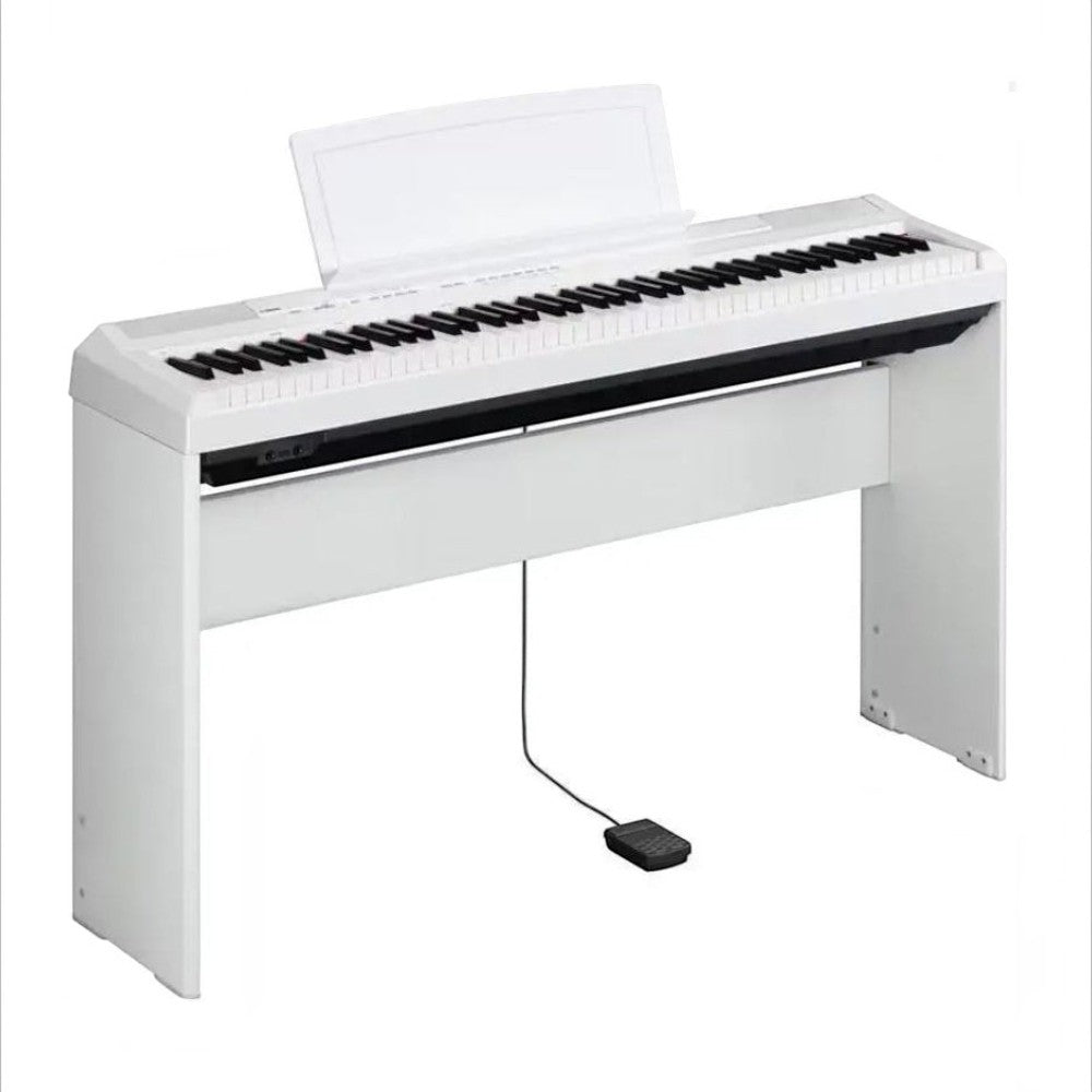 Đàn piano điện Yamaha P105 màu trắng tại TÂN NHẠC CỤ, thiết kế portable 88 phím GHS gọn nhẹ và tinh tế