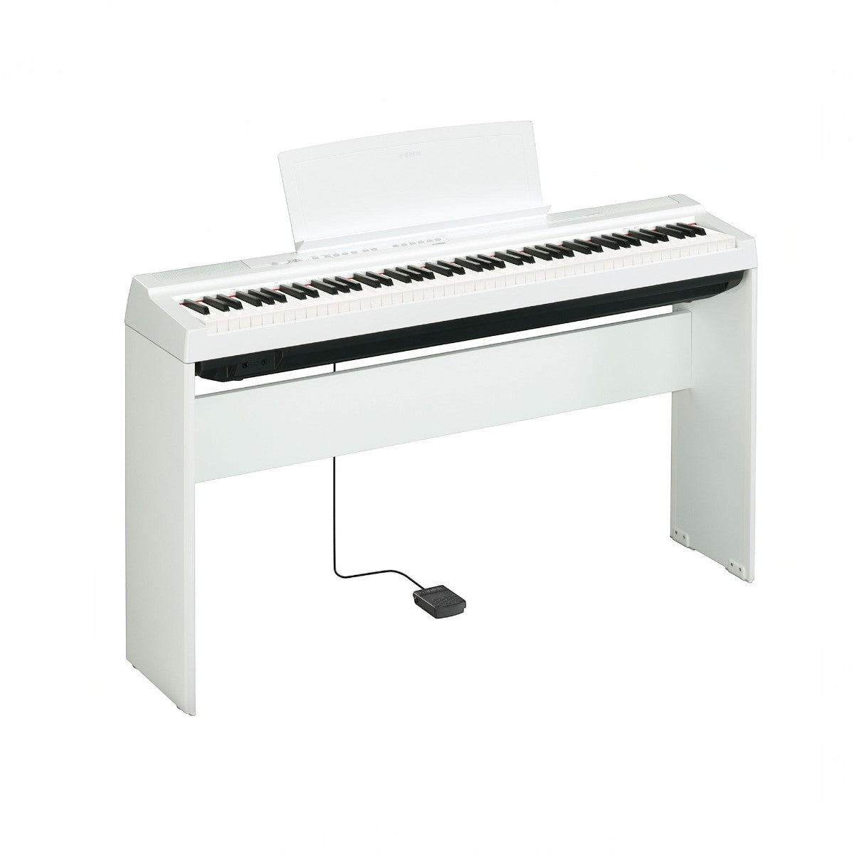 Đàn piano điện Yamaha P125 màu trắng sang trọng tại TÂN NHẠC CỤ, thiết kế gọn nhẹ với 88 phím búa GHS
