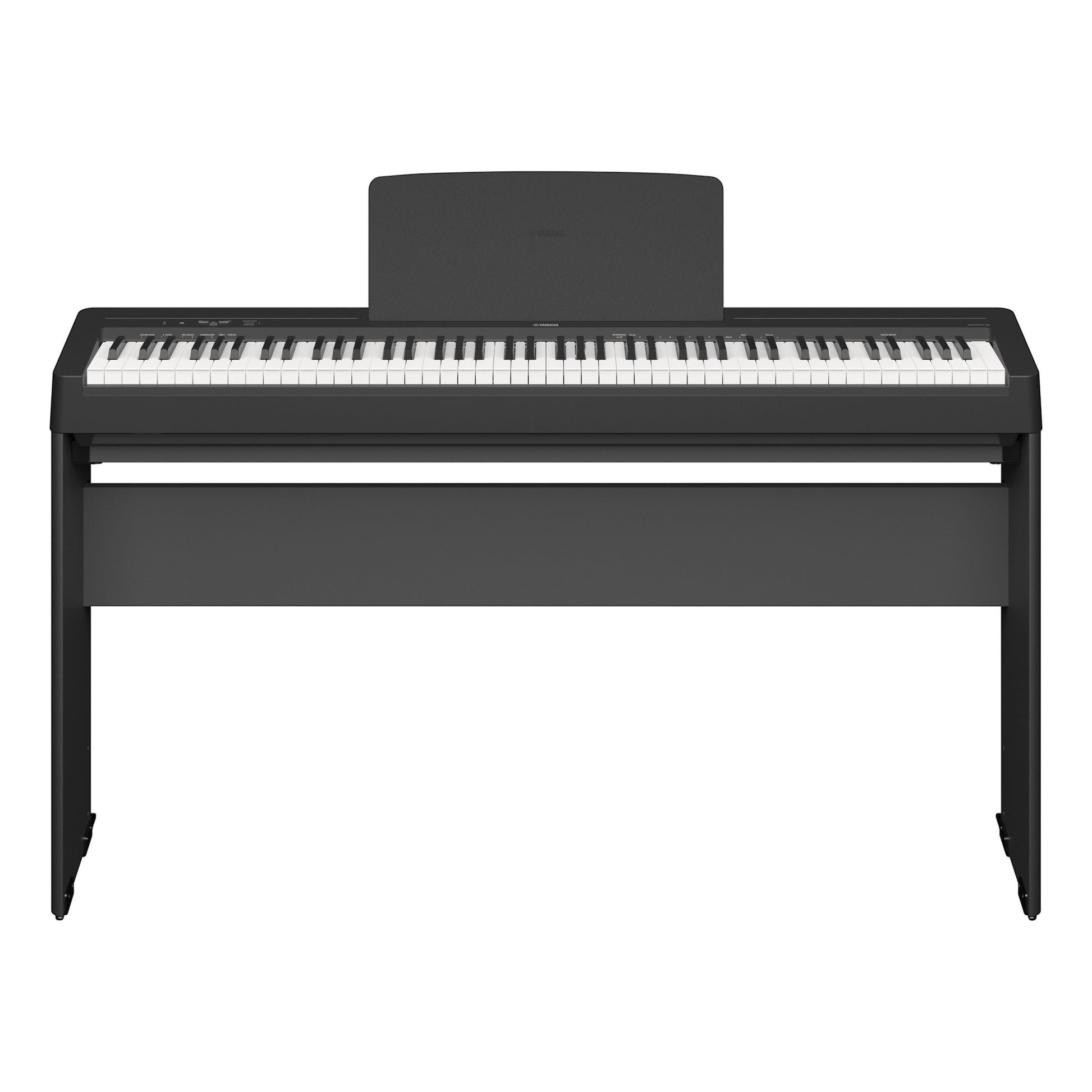 Đàn piano điện TÂN NHẠC CỤ Yamaha P-143BT màu đen với 88 phím GHC, thiết kế hiện đại hỗ trợ kết nối Bluetooth