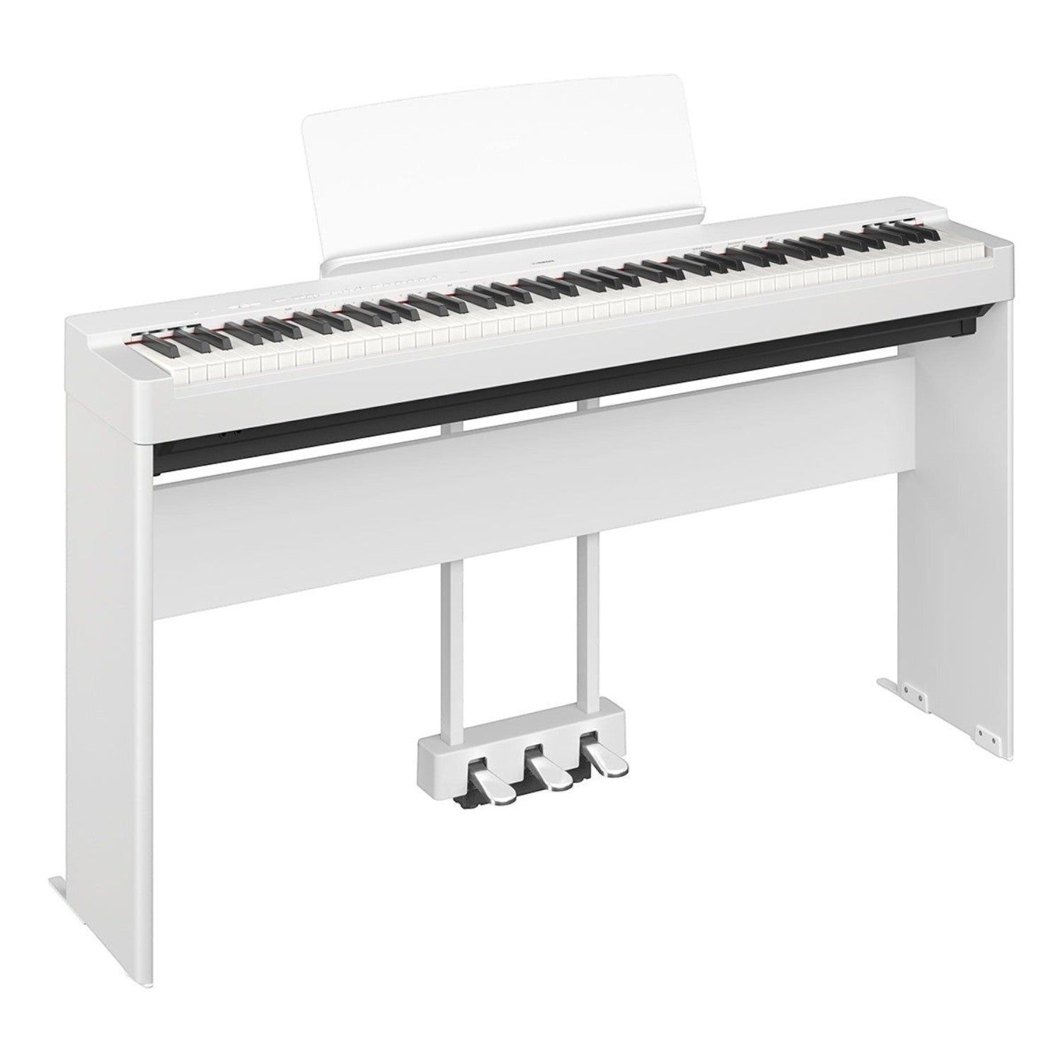 Đàn piano điện Yamaha P-225 màu trắng sang trọng với 88 phím búa GHC và bộ 3 pedal tại Tân Nhạc Cụ