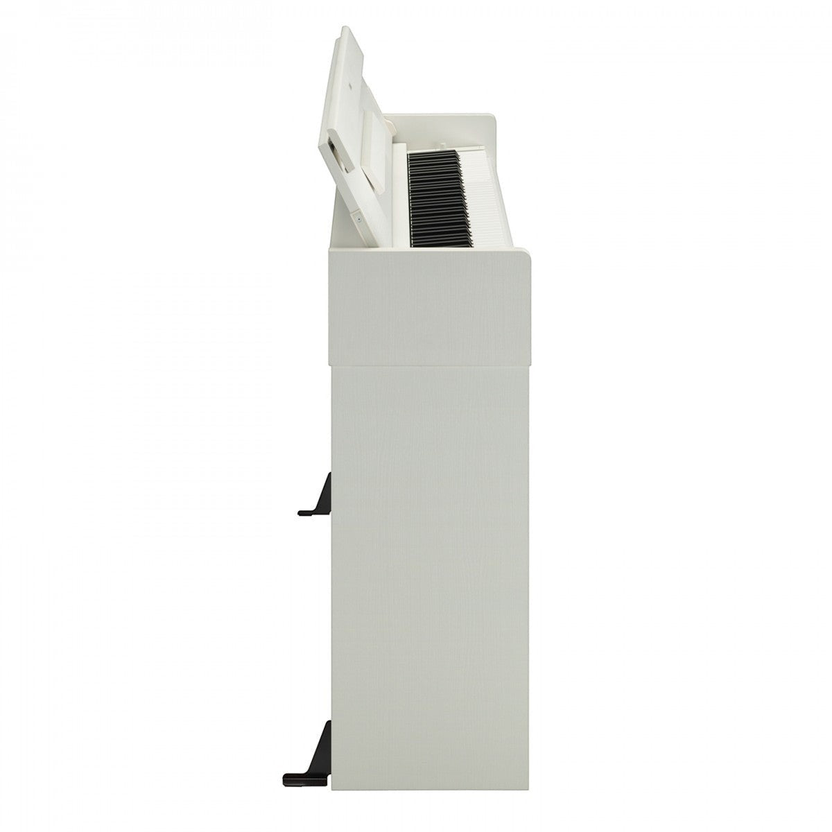 Đàn piano điện Yamaha YDP-S35 màu trắng dáng slim siêu mỏng tại TÂN NHẠC CỤ, góc nhìn nghiêng khoe thiết kế gọn gàng.