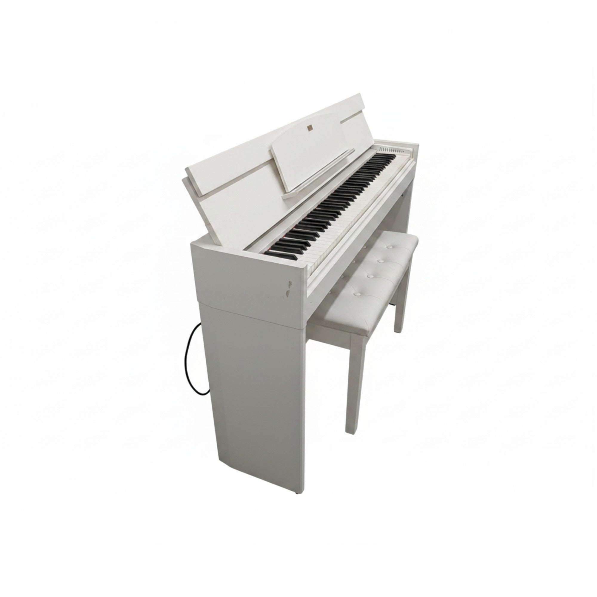 Đàn piano điện TÂN NHẠC CỤ Yamaha YDP-S52 màu trắng thiết kế mỏng gọn với ghế ngồi đi kèm