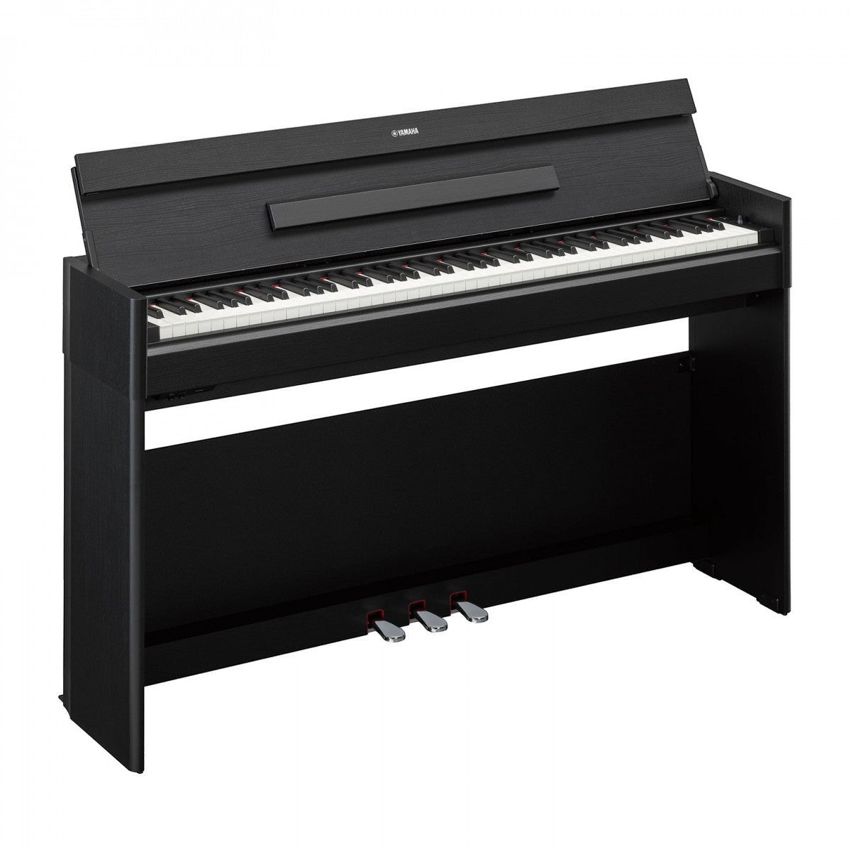 Đàn piano điện Yamaha YDP-S55 màu đen dáng slim hiện đại tại TÂN NHẠC CỤ, thiết kế mỏng gọn với 3 pedal.