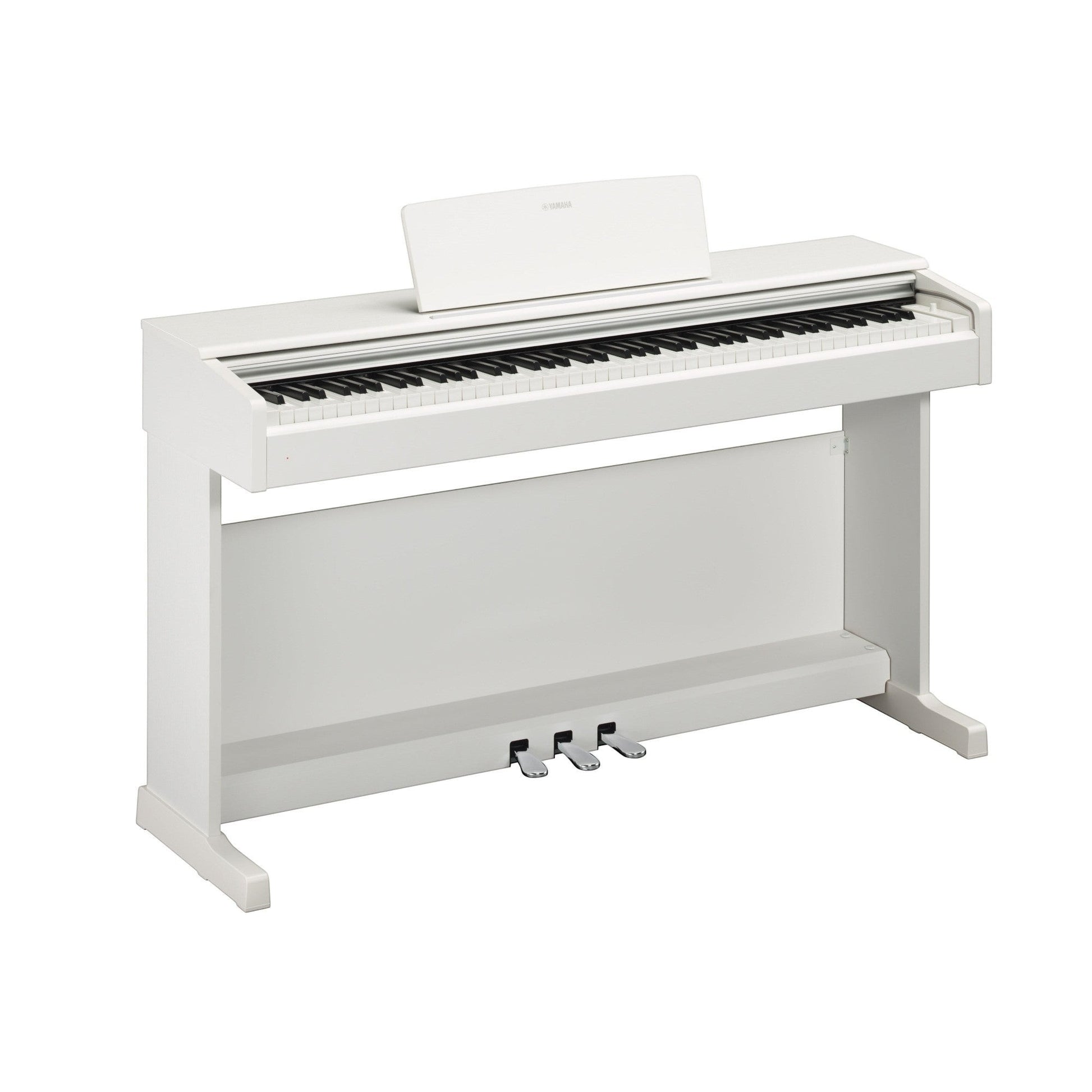 Đàn piano điện TÂN NHẠC CỤ Yamaha YDP-144 màu trắng với bàn phím GHS và thiết kế dáng tủ hiện đại