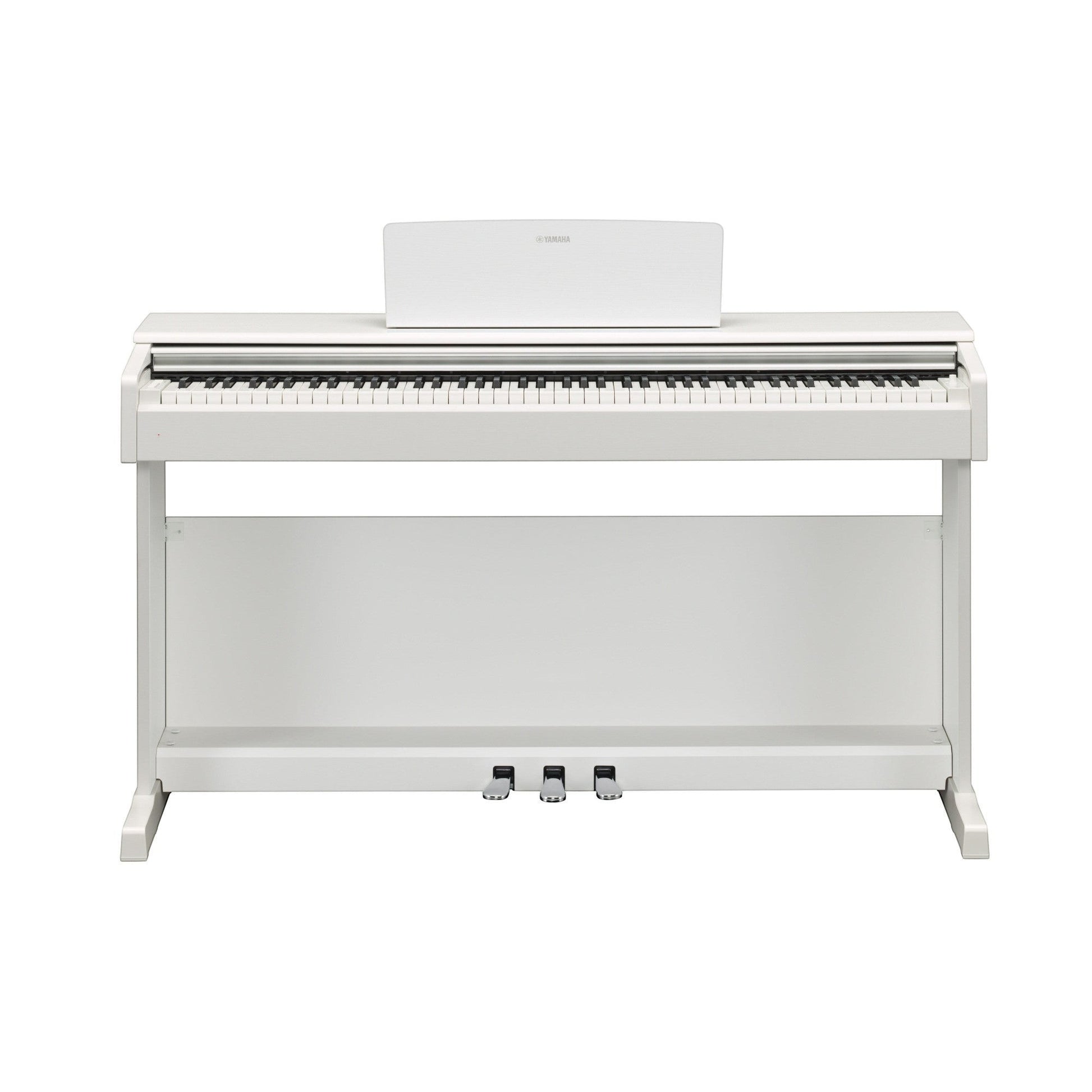 Đàn piano điện Yamaha YDP-144 màu trắng trang nhã tại TÂN NHẠC CỤ, thiết kế dáng tủ hiện đại với 3 pedal.