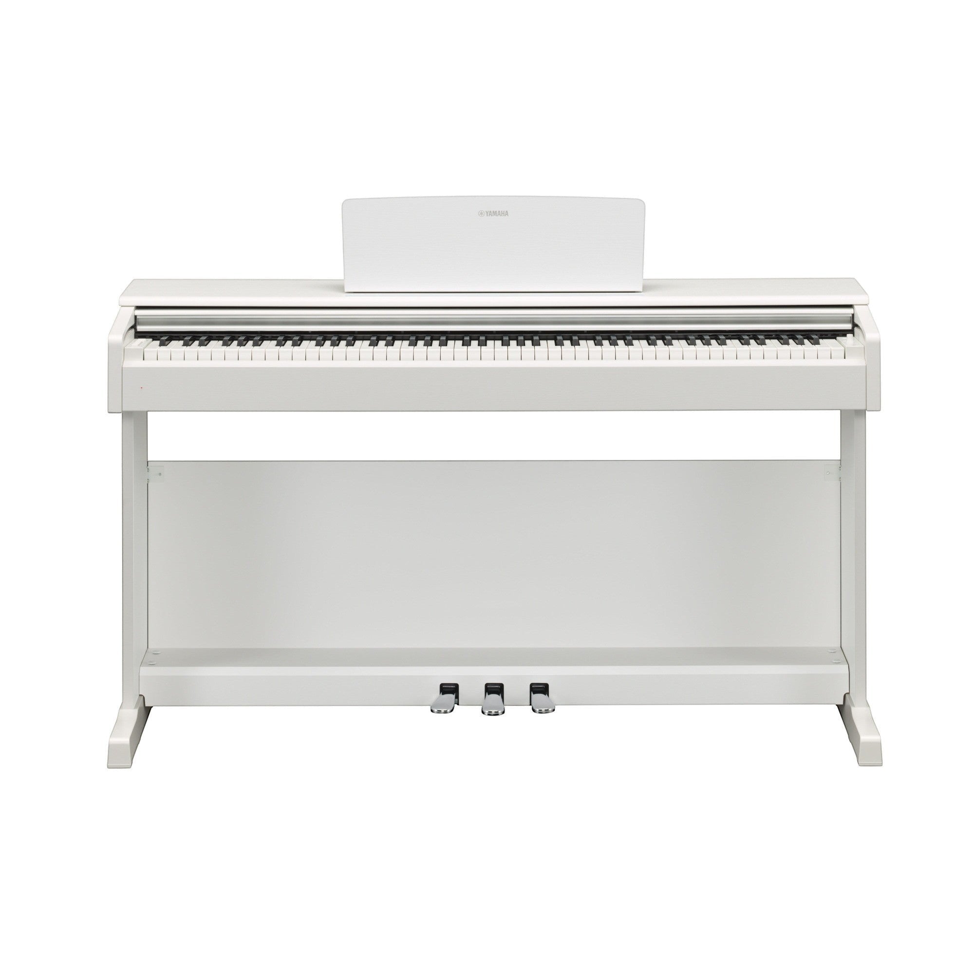 Đàn piano điện Yamaha YDP-144 màu trắng trang nhã tại TÂN NHẠC CỤ, thiết kế dáng tủ hiện đại với 3 pedal.