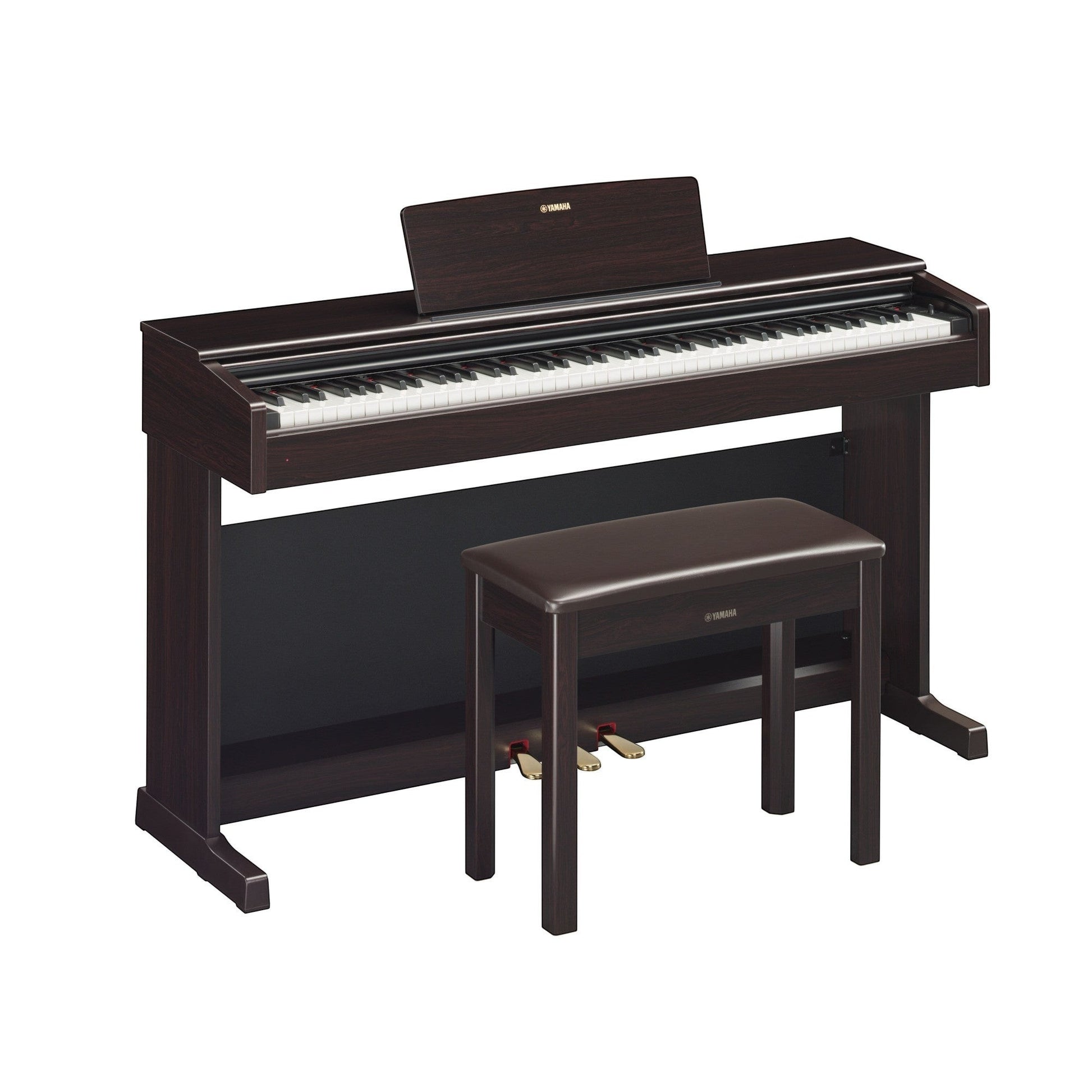 Đàn piano điện TÂN NHẠC CỤ Yamaha YDP-144 màu nâu gỗ sang trọng với bàn phím GHS và ghế đàn đi kèm