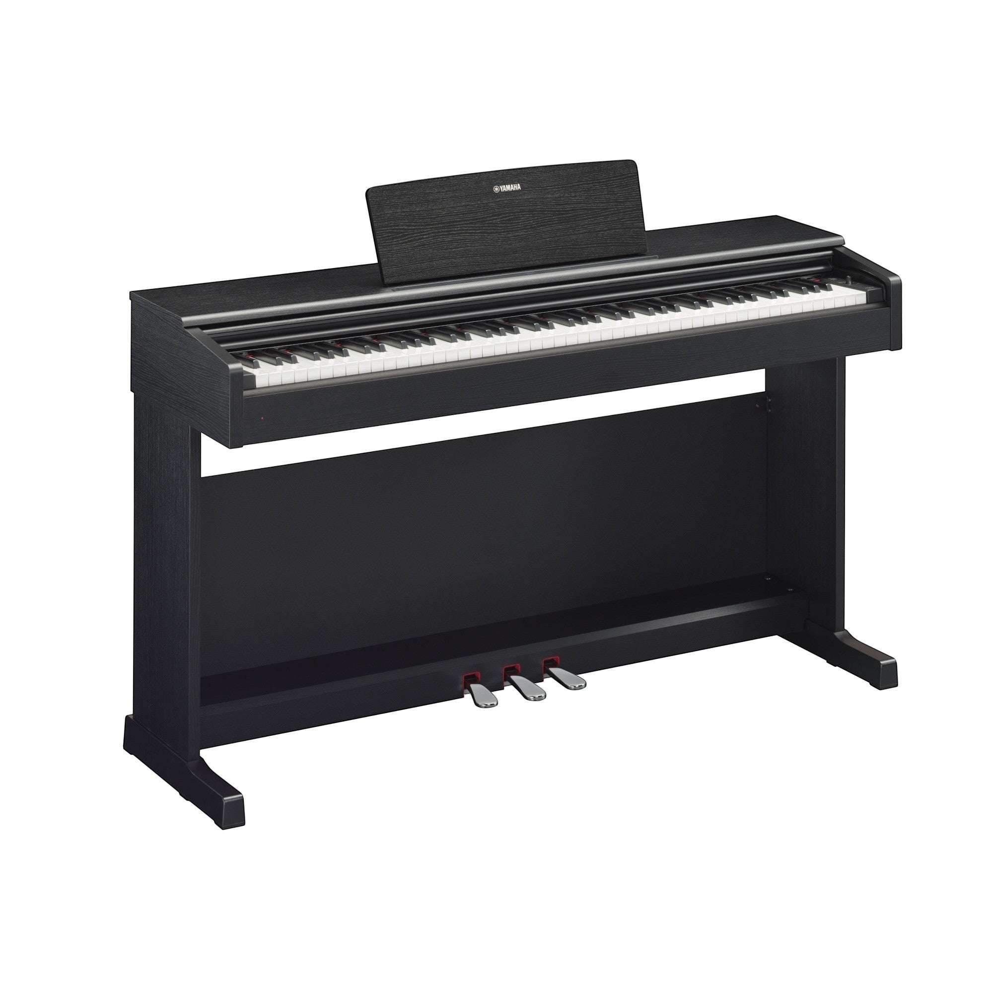 Đàn piano điện TÂN NHẠC CỤ Yamaha YDP-144 màu đen với thiết kế dáng tủ sang trọng, bàn phím GHS và 3 pedal