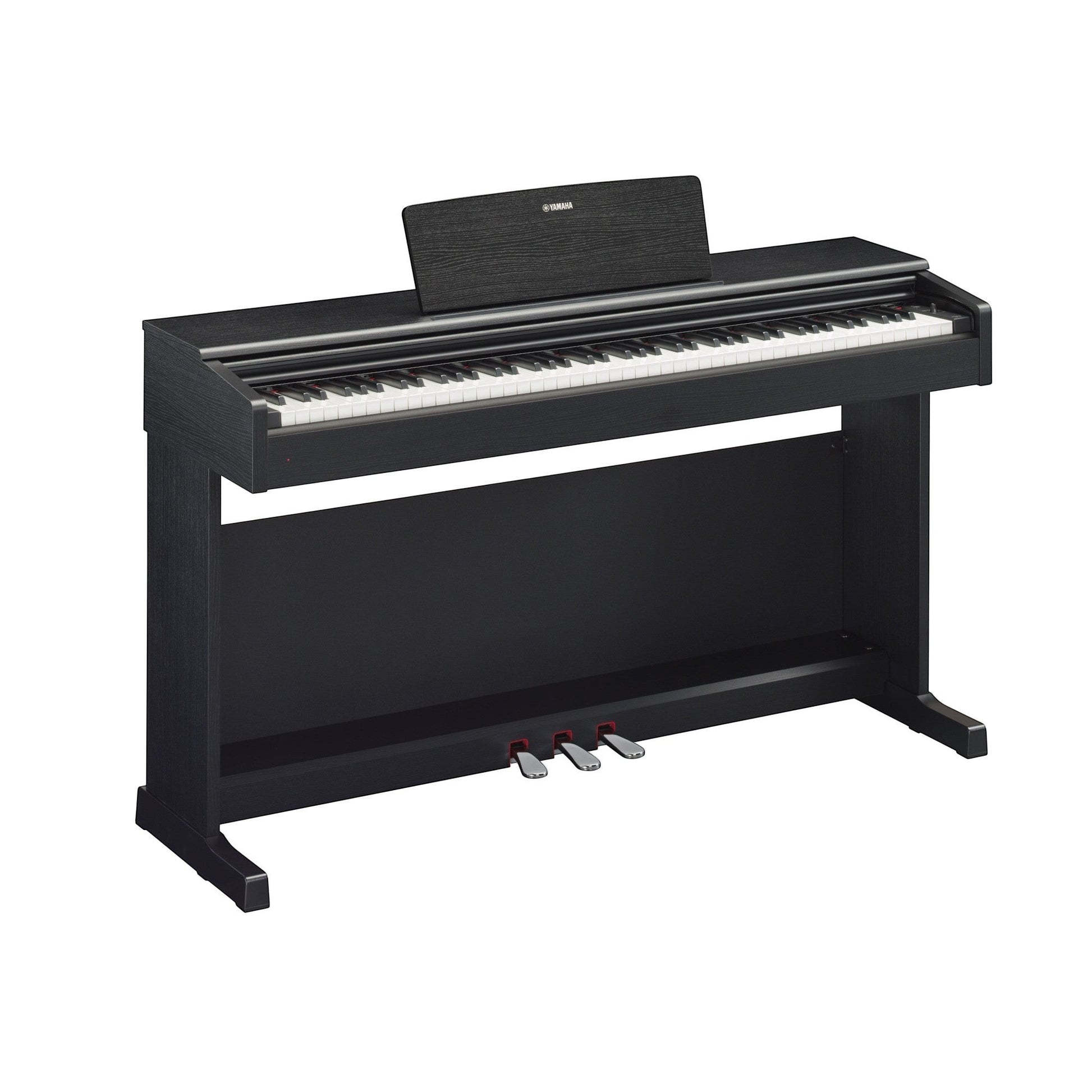 Đàn piano điện Yamaha YDP-144 màu đen sang trọng tại Tân Nhạc Cụ với thiết kế dáng tủ hiện đại và bàn phím GHS.