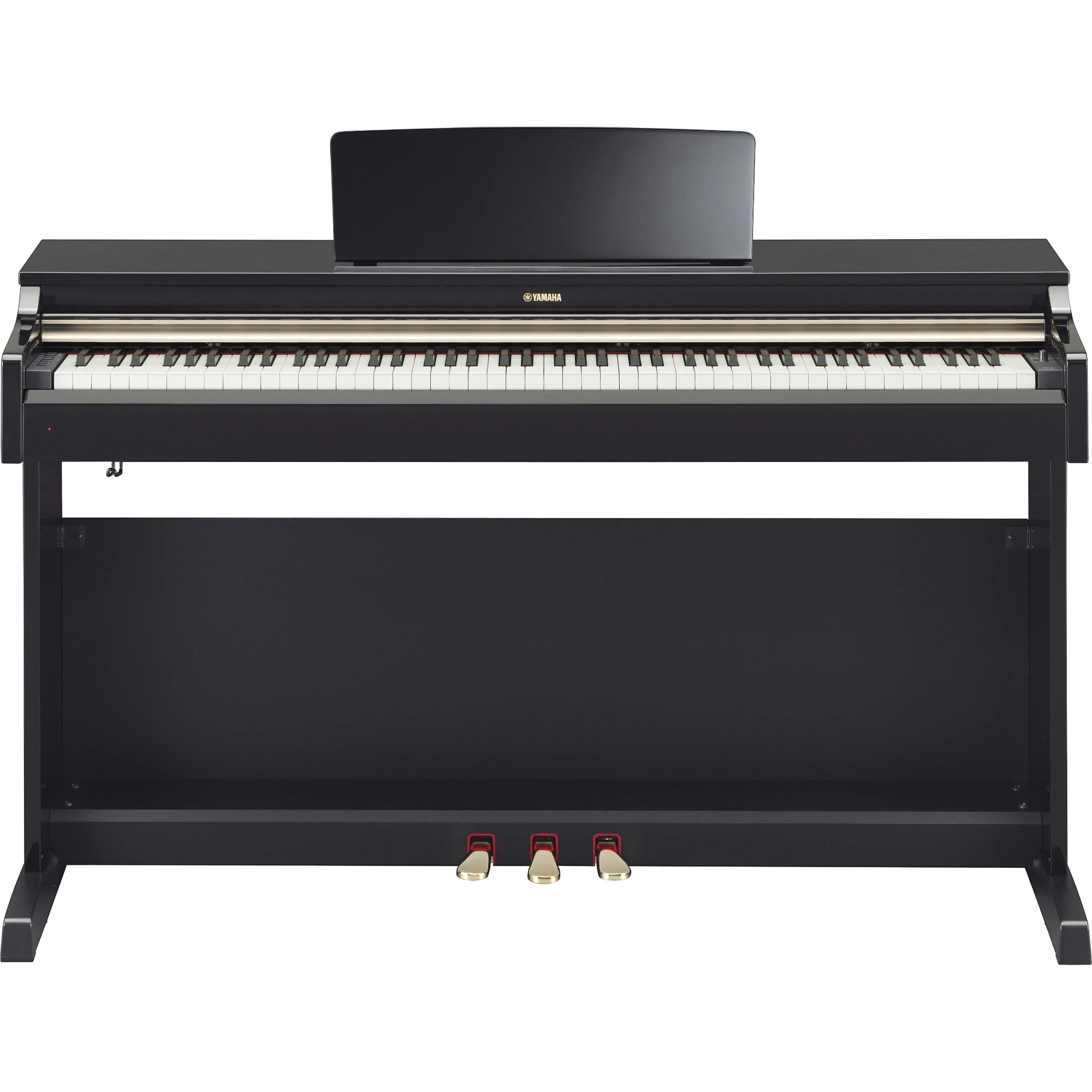 Đàn piano điện TÂN NHẠC CỤ Yamaha YDP-162 màu đen dáng tủ sang trọng với bàn phím GH và 3 pedal kim loại