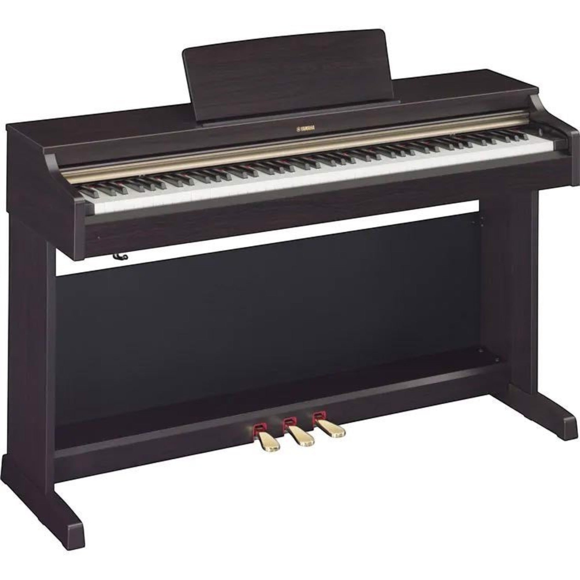 Đàn piano điện TÂN NHẠC CỤ Yamaha YDP-162 Arius màu nâu gỗ sang trọng với bàn phím GH và thiết kế dáng tủ đứng