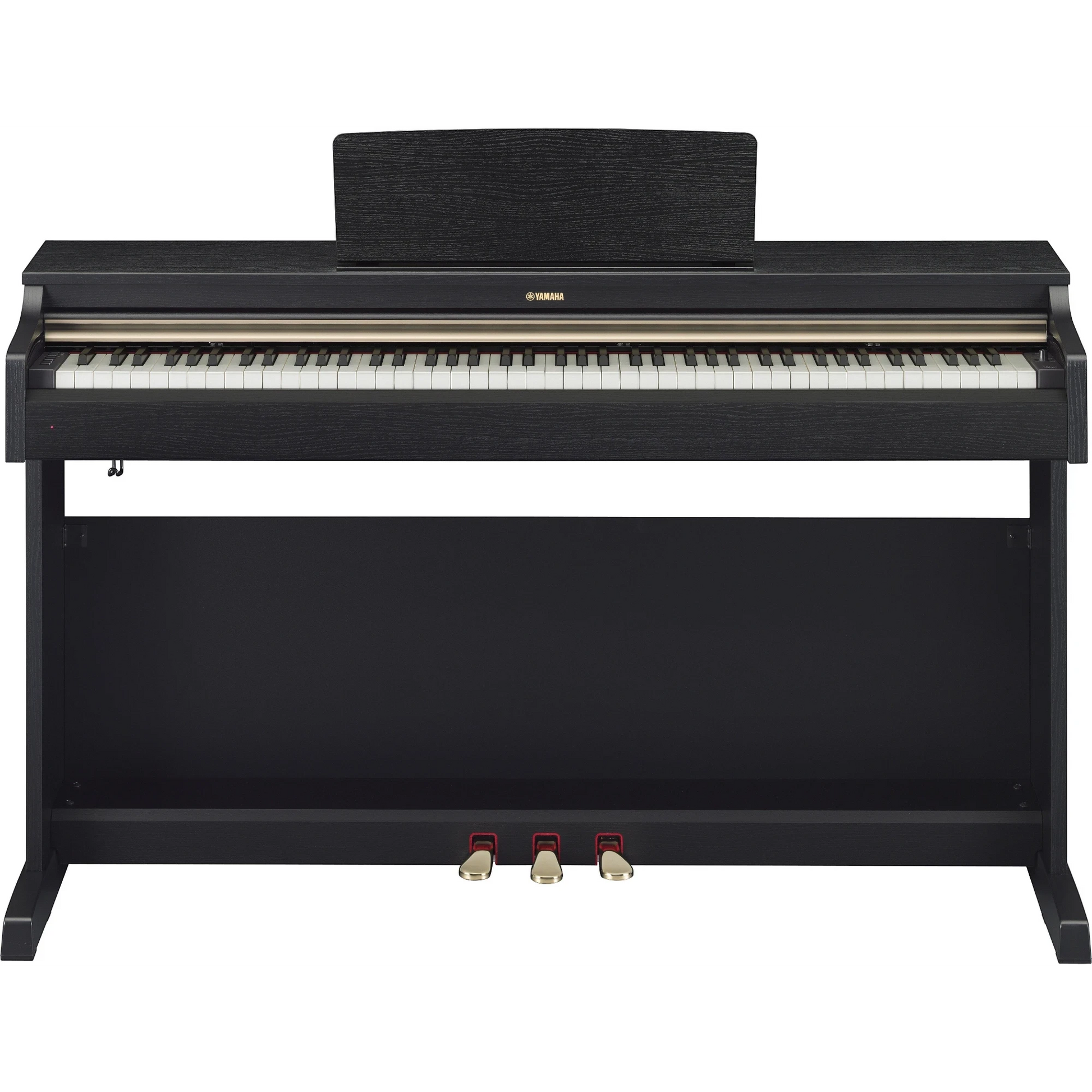Đàn piano điện TÂN NHẠC CỤ Yamaha YDP-162 màu đen dáng tủ sang trọng với bàn phím GH và 3 pedal kim loại