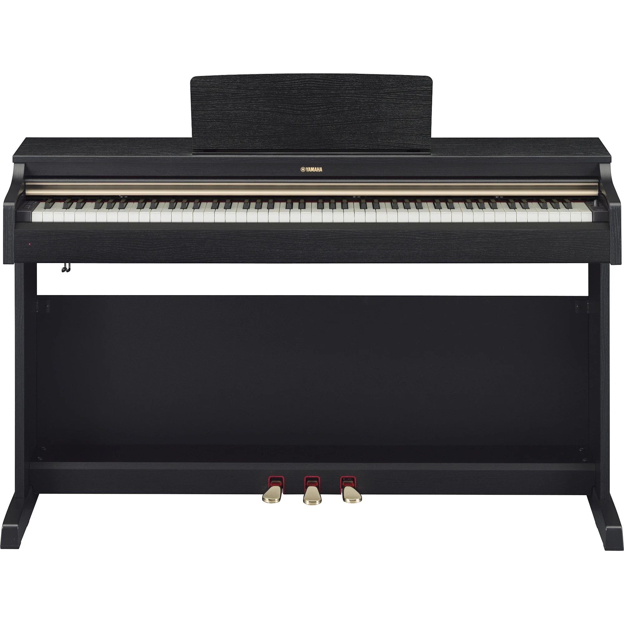 Đàn piano điện TÂN NHẠC CỤ Yamaha YDP-162 màu đen dáng tủ sang trọng với bàn phím GH và 3 pedal kim loại